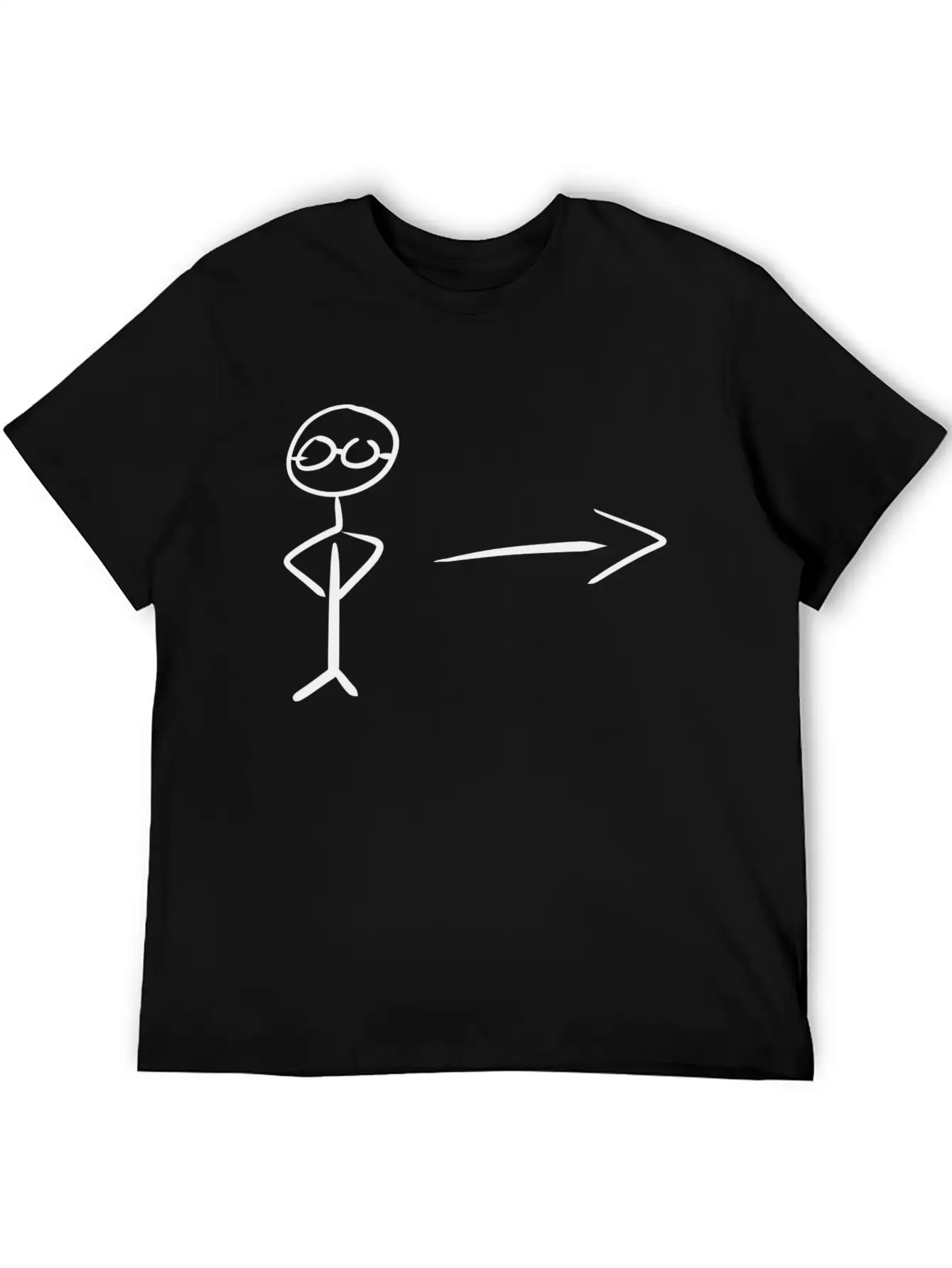 Direction Point Arrow Casual Graphic T-Shirt – Simple And Comfortable Daily Wear