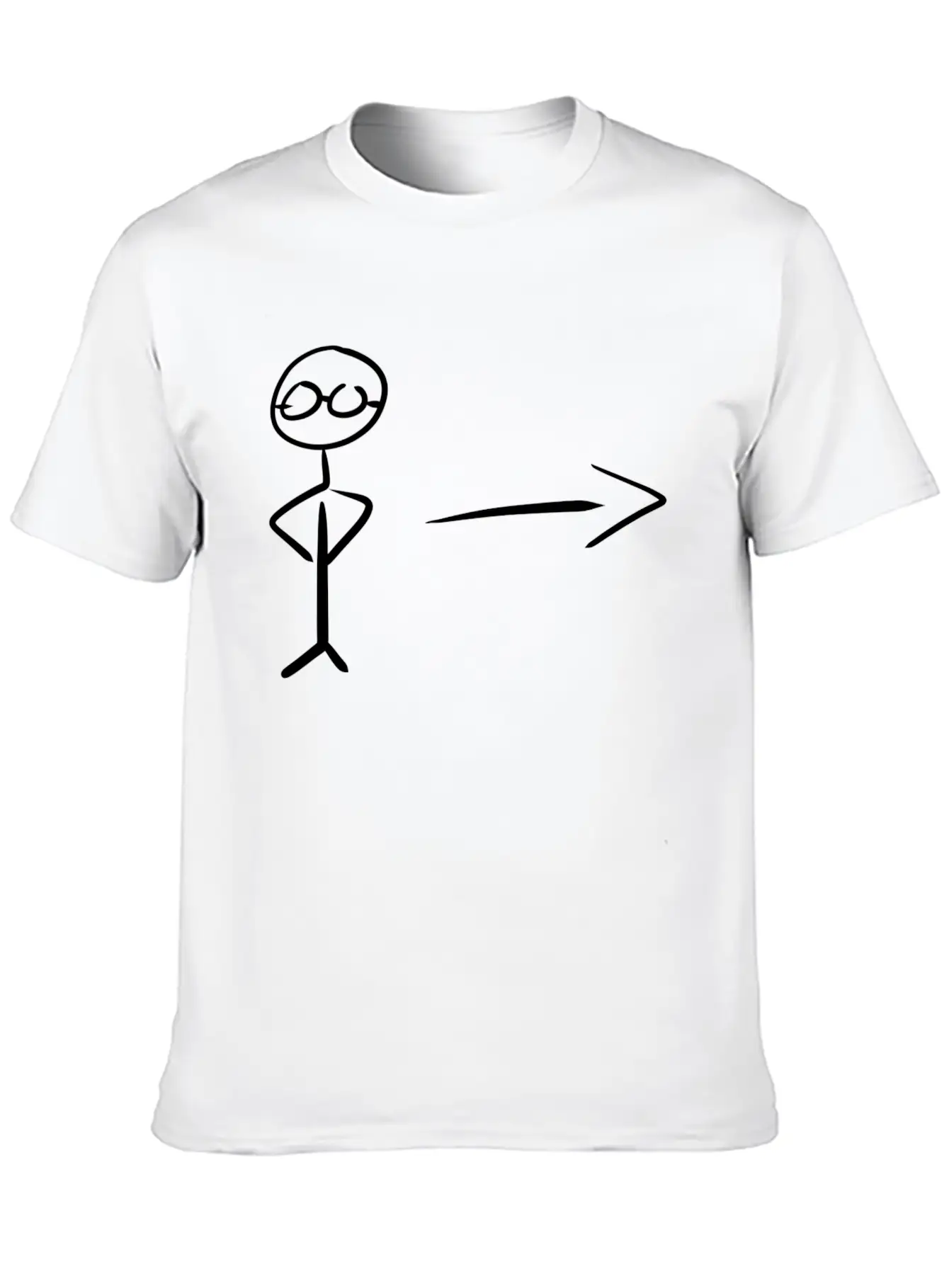 Direction Point Arrow Casual Graphic T-Shirt – Simple And Comfortable Daily Wear