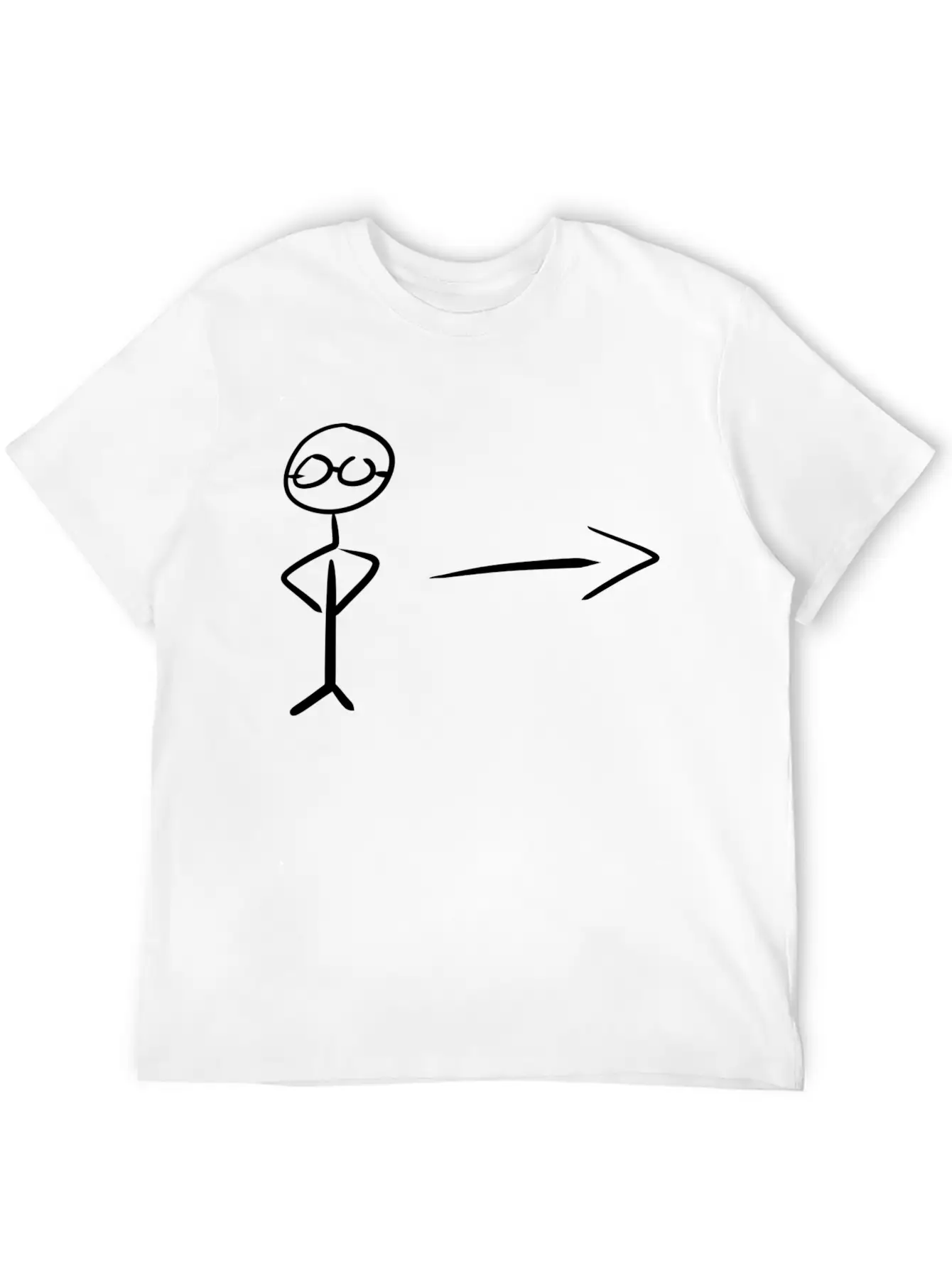 Direction Point Arrow Casual Graphic T-Shirt – Simple And Comfortable Daily Wear