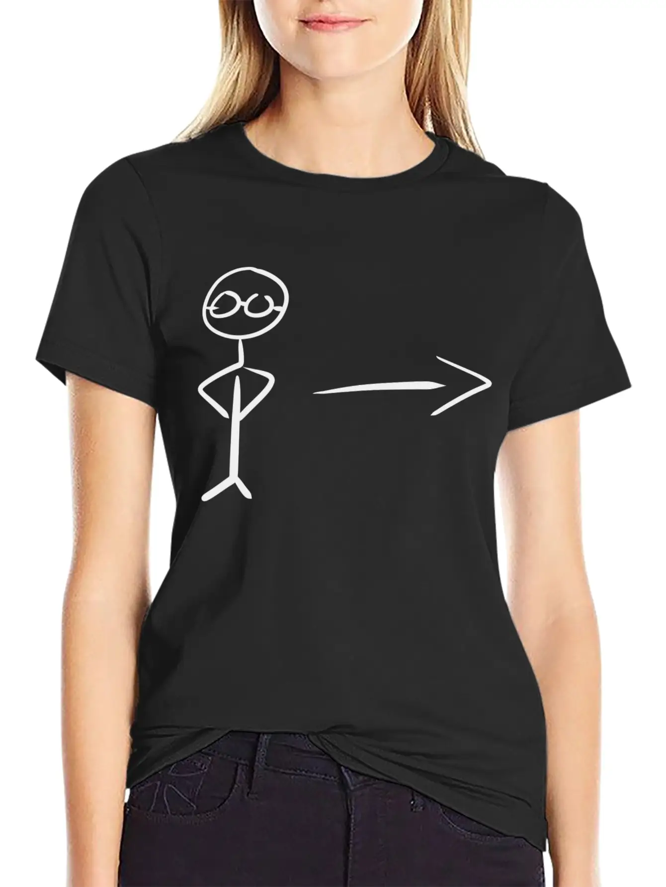 Direction Point Arrow Casual Graphic T-Shirt – Simple And Comfortable Daily Wear