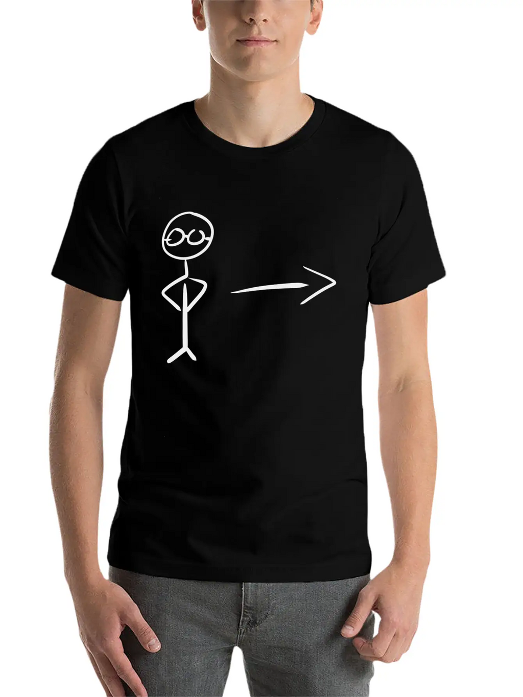 Direction Point Arrow Casual Graphic T-Shirt – Simple And Comfortable Daily Wear