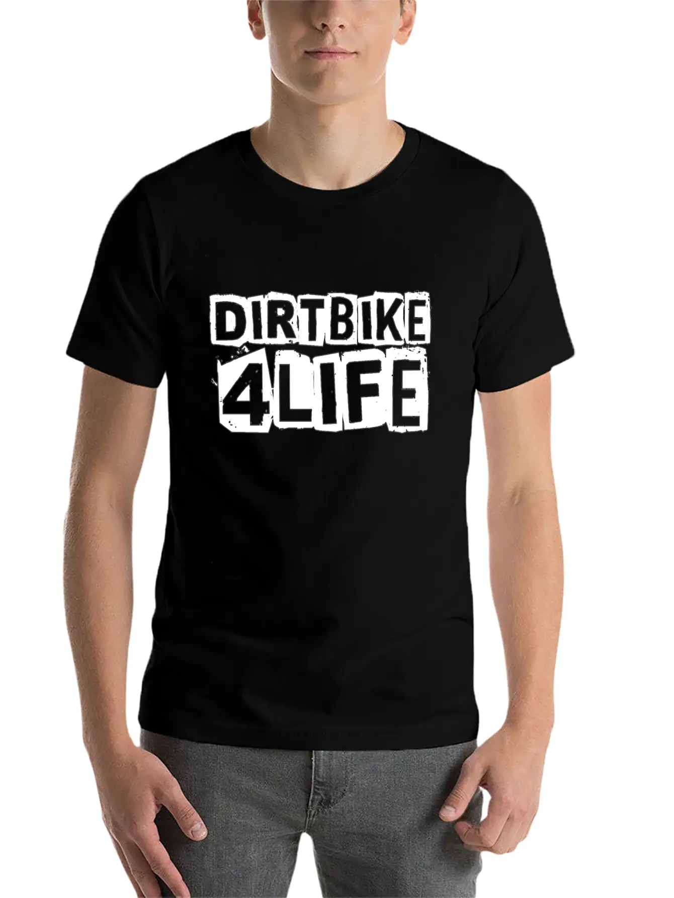 Dirt Bike For Life - Dirt Bike - Total Basics Unisex Casual T-Shirt – Clean Design For Daily Comfort