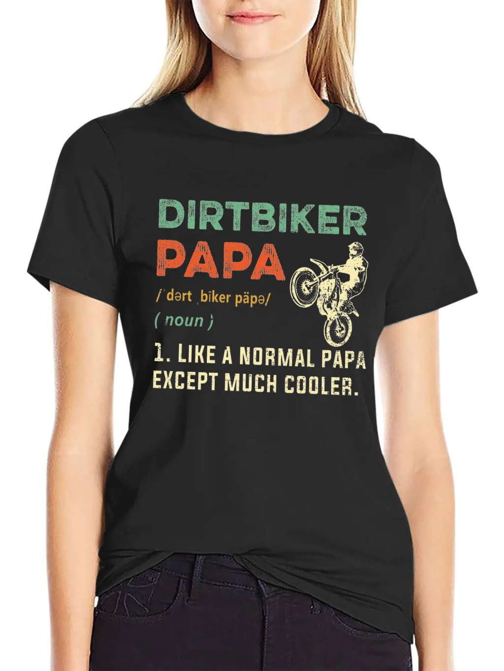 Dirt Biker Papa T Shirt Retro Dirt Biker Papa Defi Unisex Short Sleeve Soft Cotton T-Shirt – Casual Everyday Wear