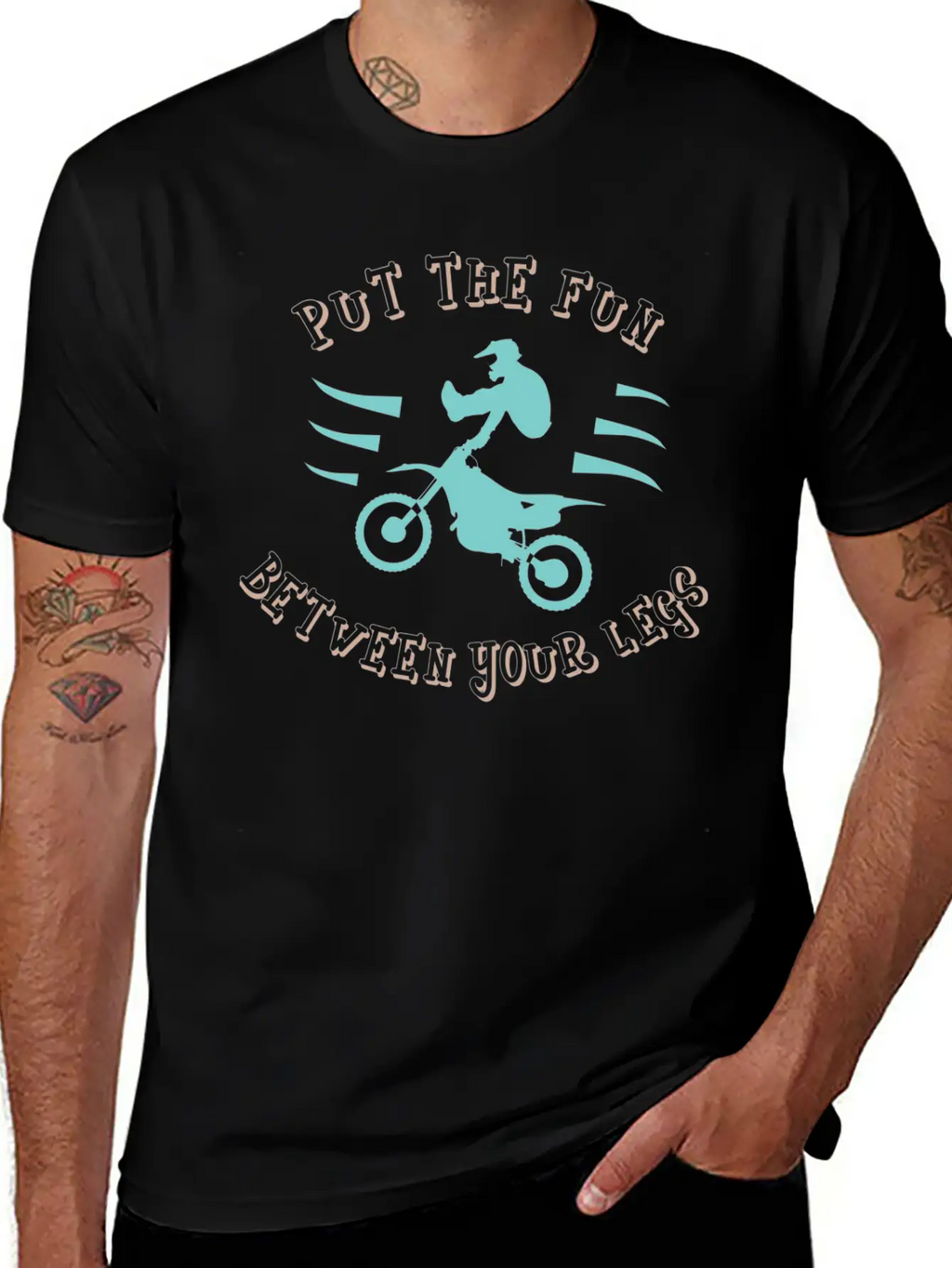 Dirtbike - Fun Between Your Legs Classic Fit Graphic Tee For Daily Comfort – Unisex Cotton Shirt