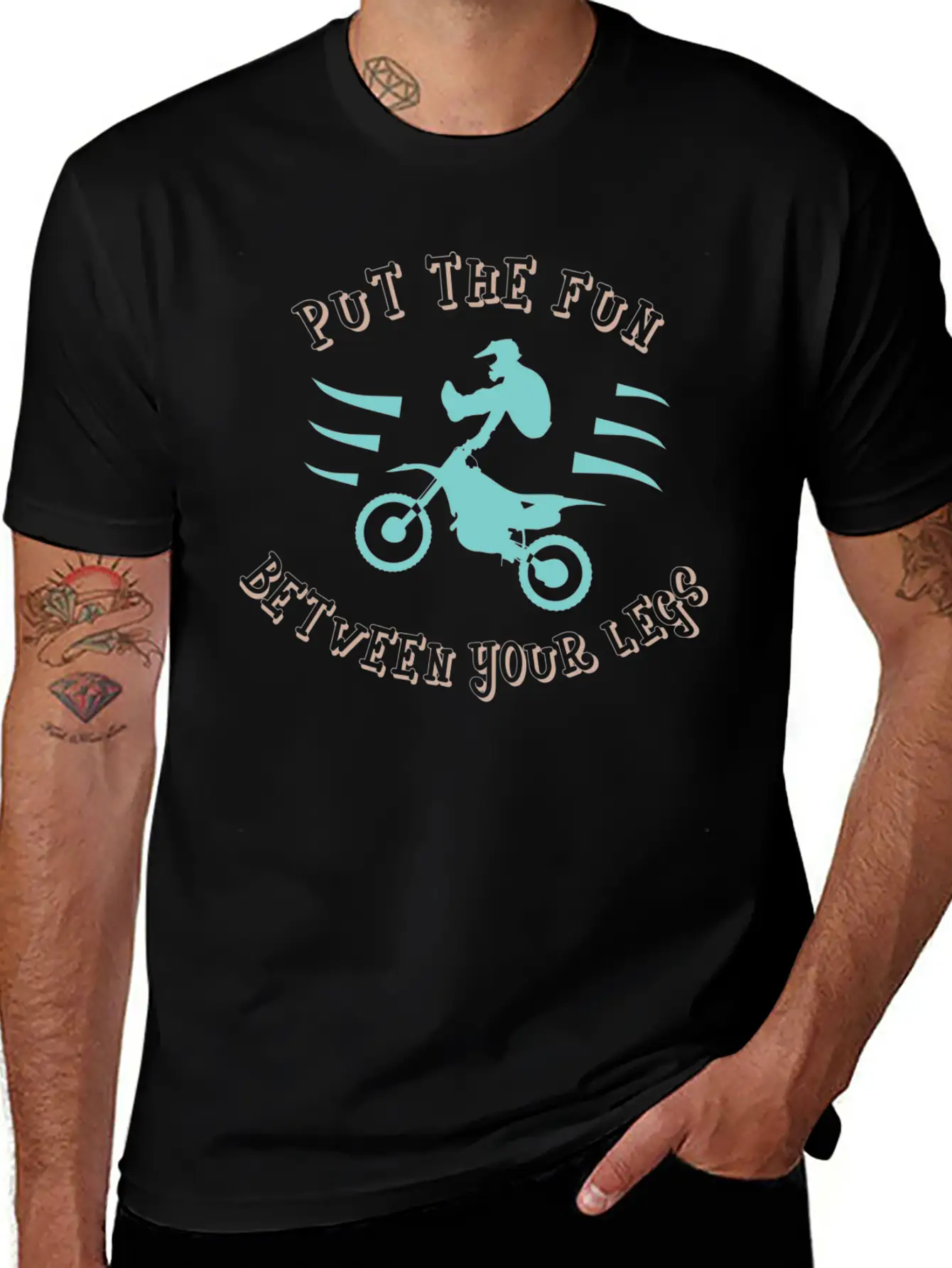 Dirtbike - Fun Between Your Legs Classic Fit Graphic Tee For Daily Comfort – Unisex Cotton Shirt