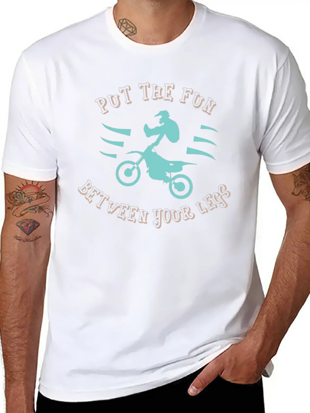 Dirtbike - Fun Between Your Legs Classic Fit Graphic Tee For Daily Comfort – Unisex Cotton Shirt