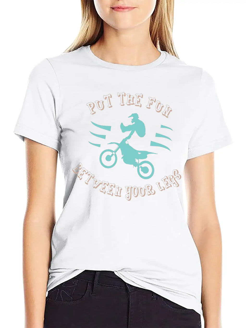 Dirtbike - Fun Between Your Legs Classic Fit Graphic Tee For Daily Comfort – Unisex Cotton Shirt