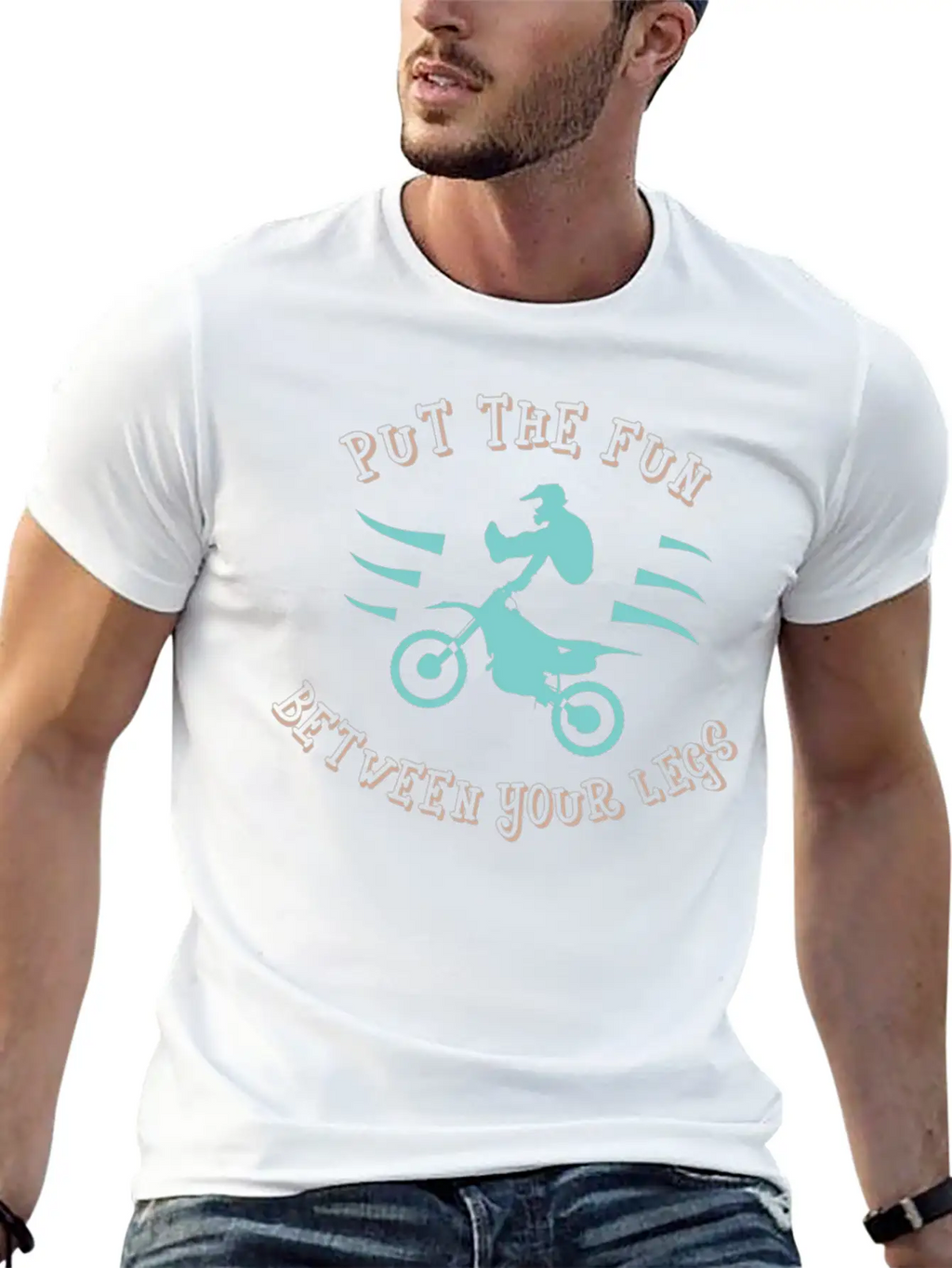 Dirtbike - Fun Between Your Legs Classic Fit Graphic Tee For Daily Comfort – Unisex Cotton Shirt
