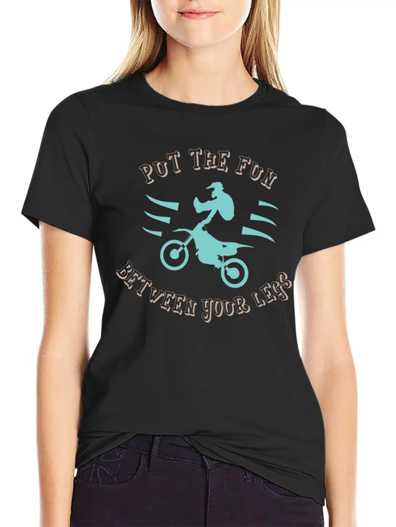 Dirtbike - Fun Between Your Legs Classic Fit Graphic Tee For Daily Comfort – Unisex Cotton Shirt