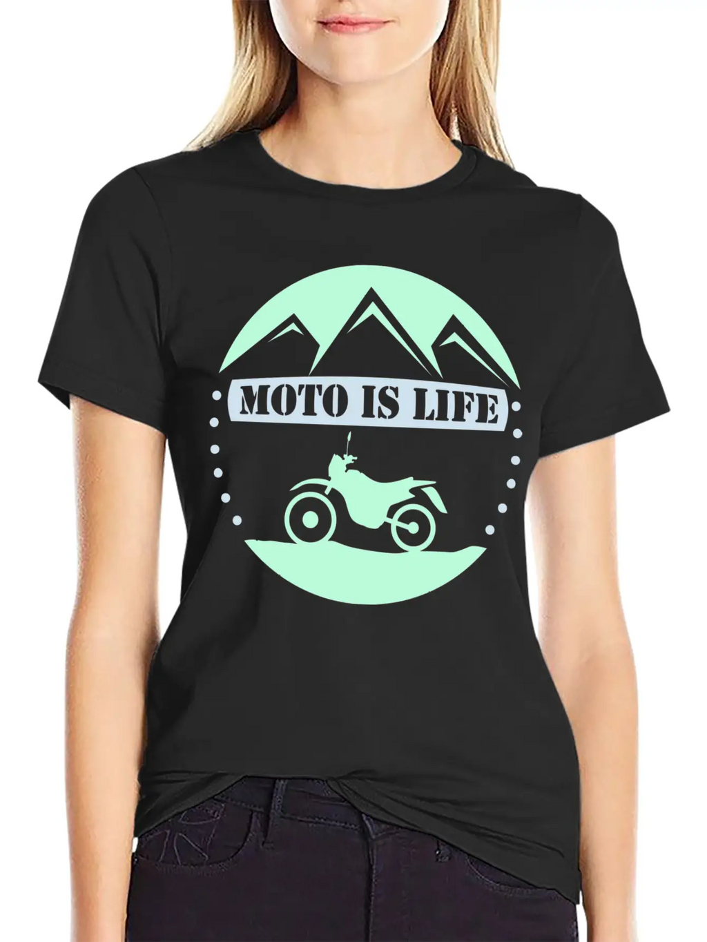Dirtbike - Moto Is Life Unisex Casual T-Shirt – Clean Design For Daily Comfort