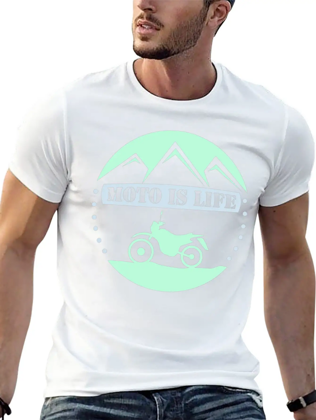 Dirtbike - Moto Is Life Unisex Casual T-Shirt – Clean Design For Daily Comfort
