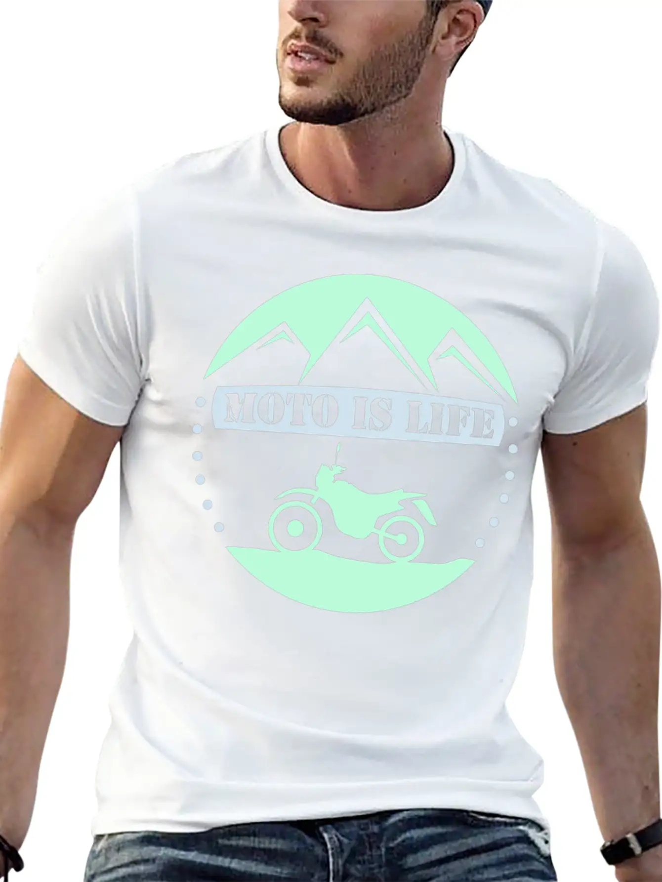 Dirtbike - Moto Is Life Unisex Casual T-Shirt – Clean Design For Daily Comfort