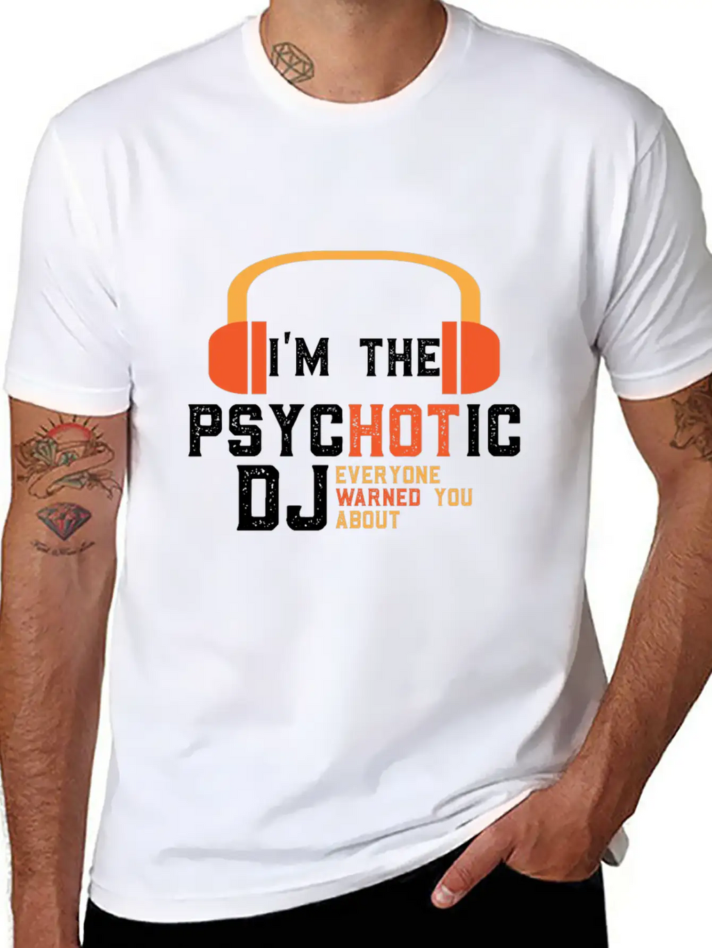 Disc Jockey DJ Gift Unisex Short Sleeve Soft Cotton T-Shirt – Casual Everyday Wear