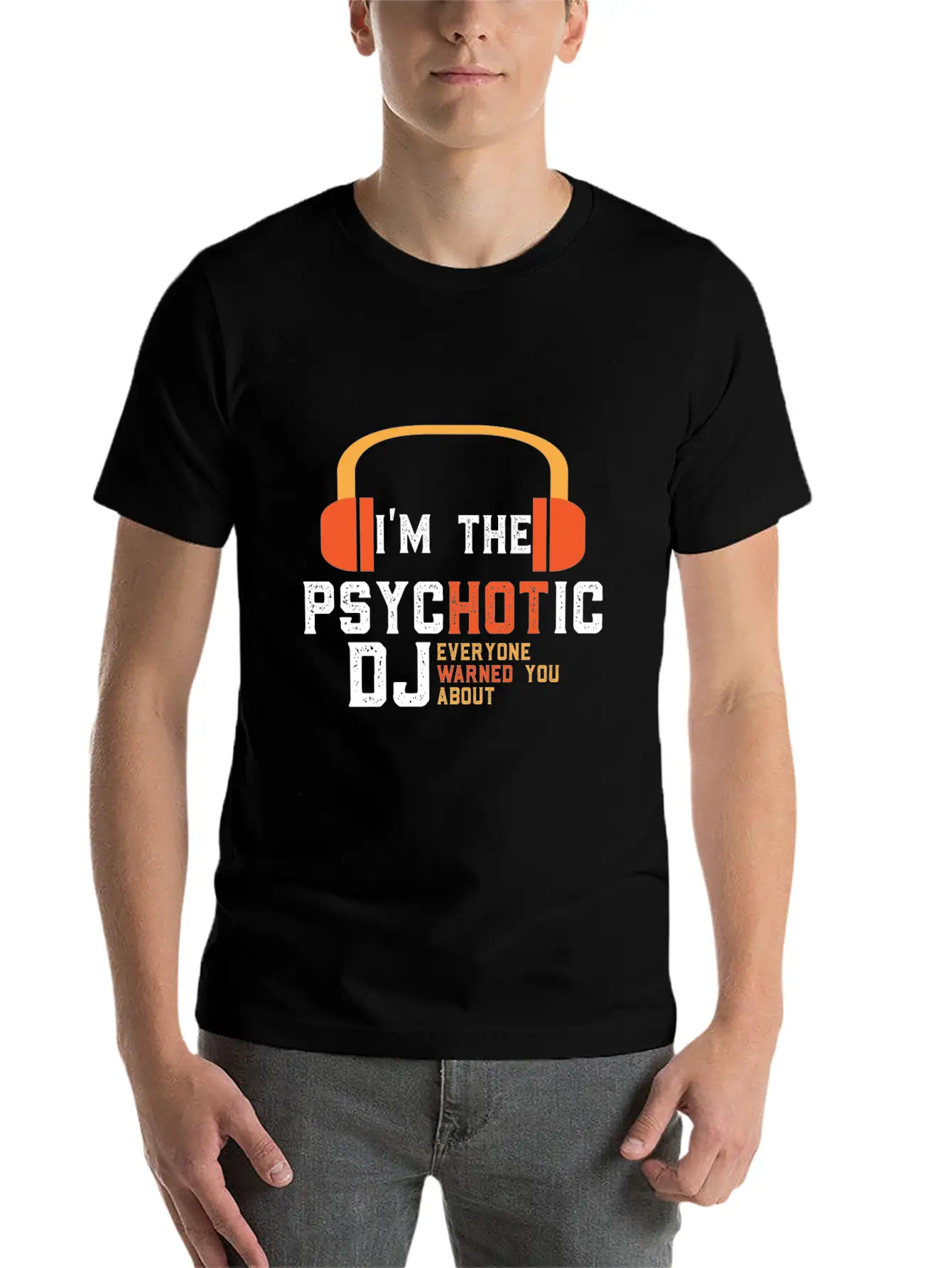 Disc Jockey DJ Gift Unisex Short Sleeve Soft Cotton T-Shirt – Casual Everyday Wear