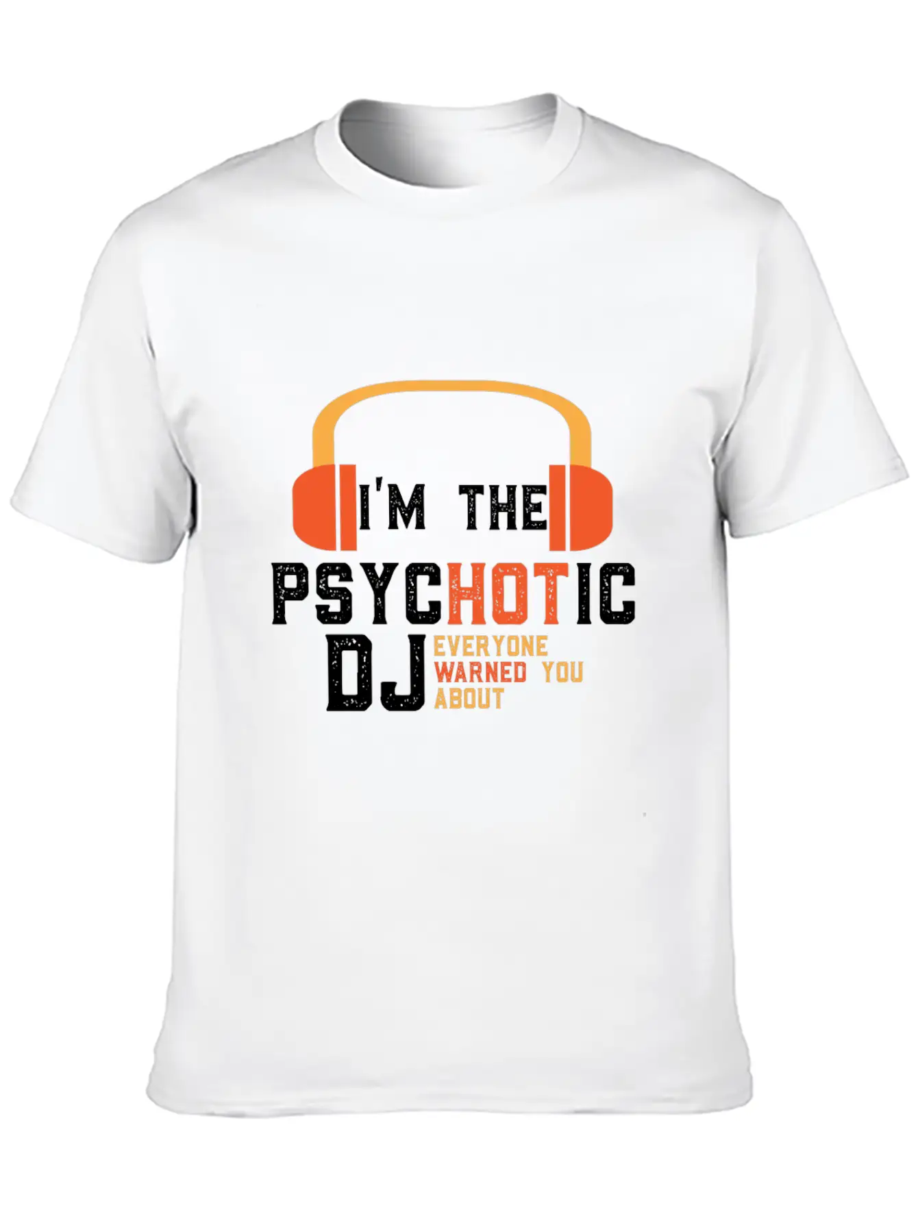 Disc Jockey DJ Gift Unisex Short Sleeve Soft Cotton T-Shirt – Casual Everyday Wear