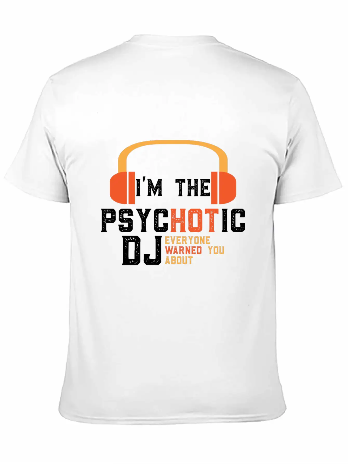 Disc Jockey DJ Gift Unisex Short Sleeve Soft Cotton T-Shirt – Casual Everyday Wear