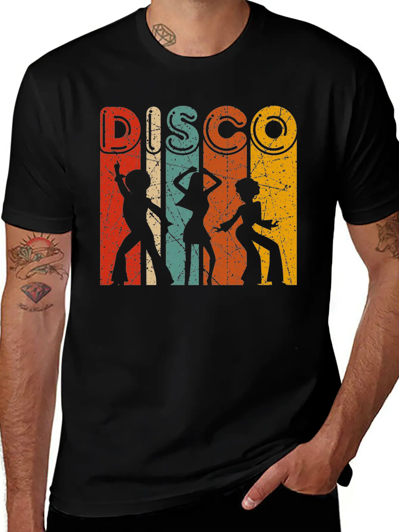 Disco 70s 80s Disco Themed Vintage Retro Dancing Essential Cotton Tee For Daily Outfits – Unisex Style