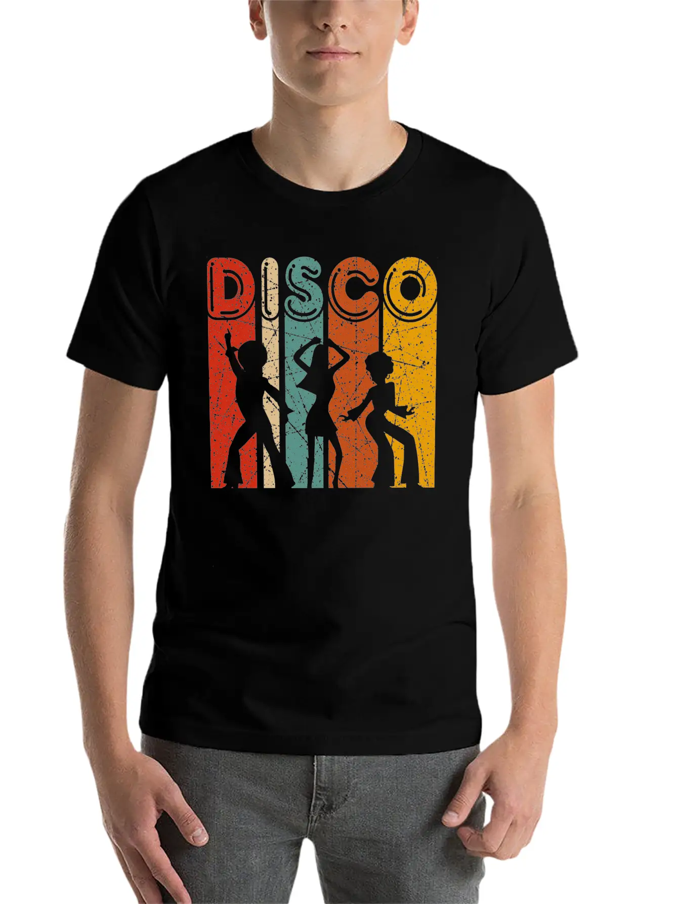 Disco 70s 80s Disco Themed Vintage Retro Dancing Essential Cotton Tee For Daily Outfits – Unisex Style