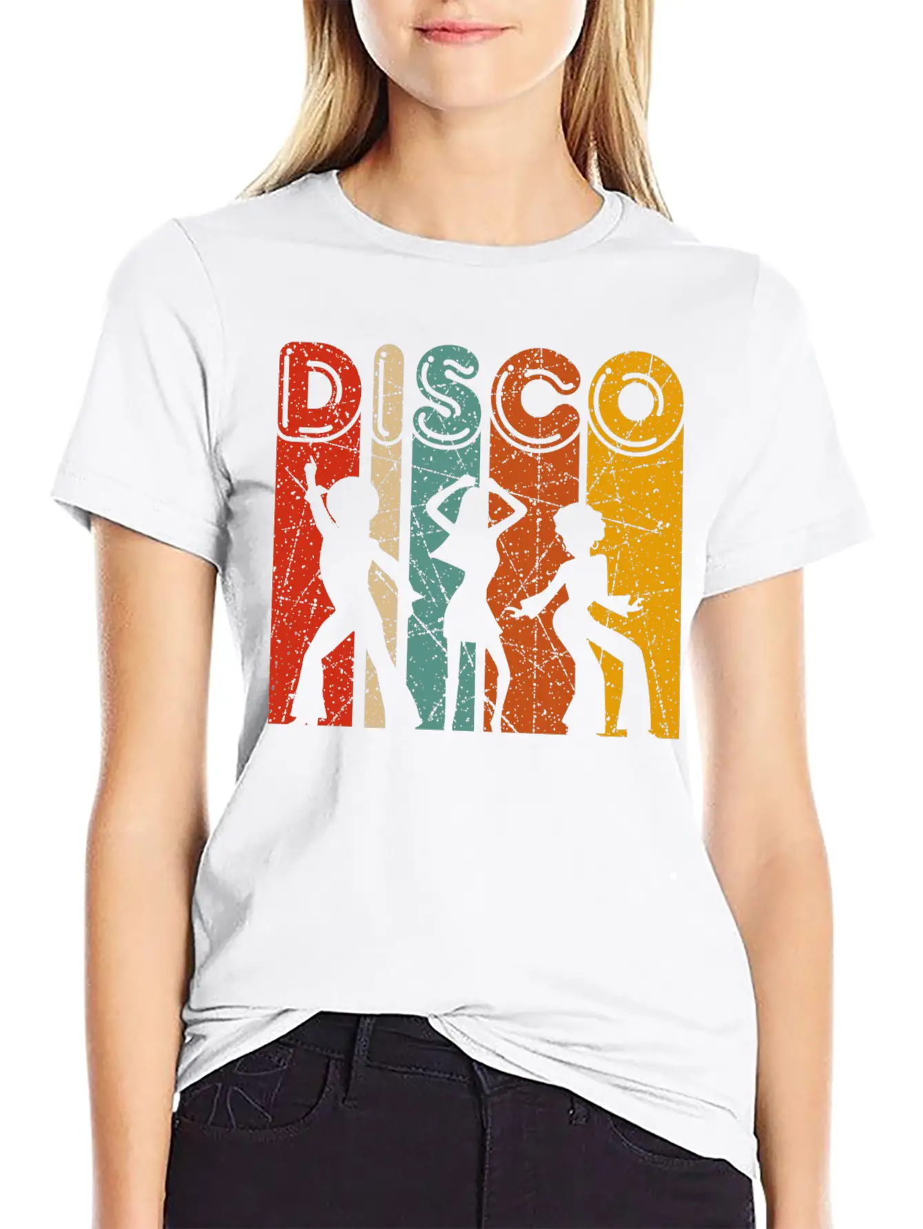 Disco 70s 80s Disco Themed Vintage Retro Dancing Essential Cotton Tee For Daily Outfits – Unisex Style