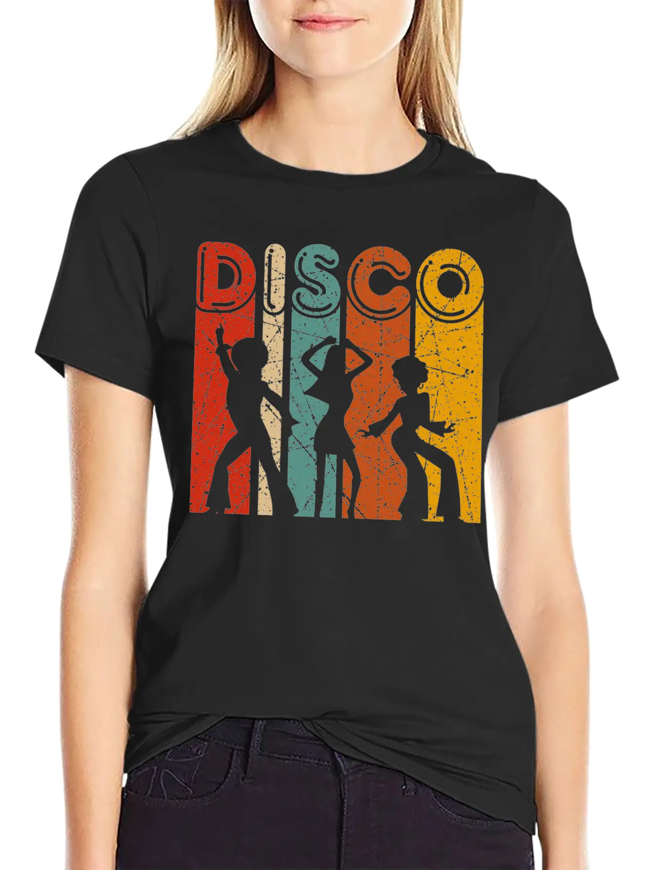 Disco 70s 80s Disco Themed Vintage Retro Dancing Essential Cotton Tee For Daily Outfits – Unisex Style