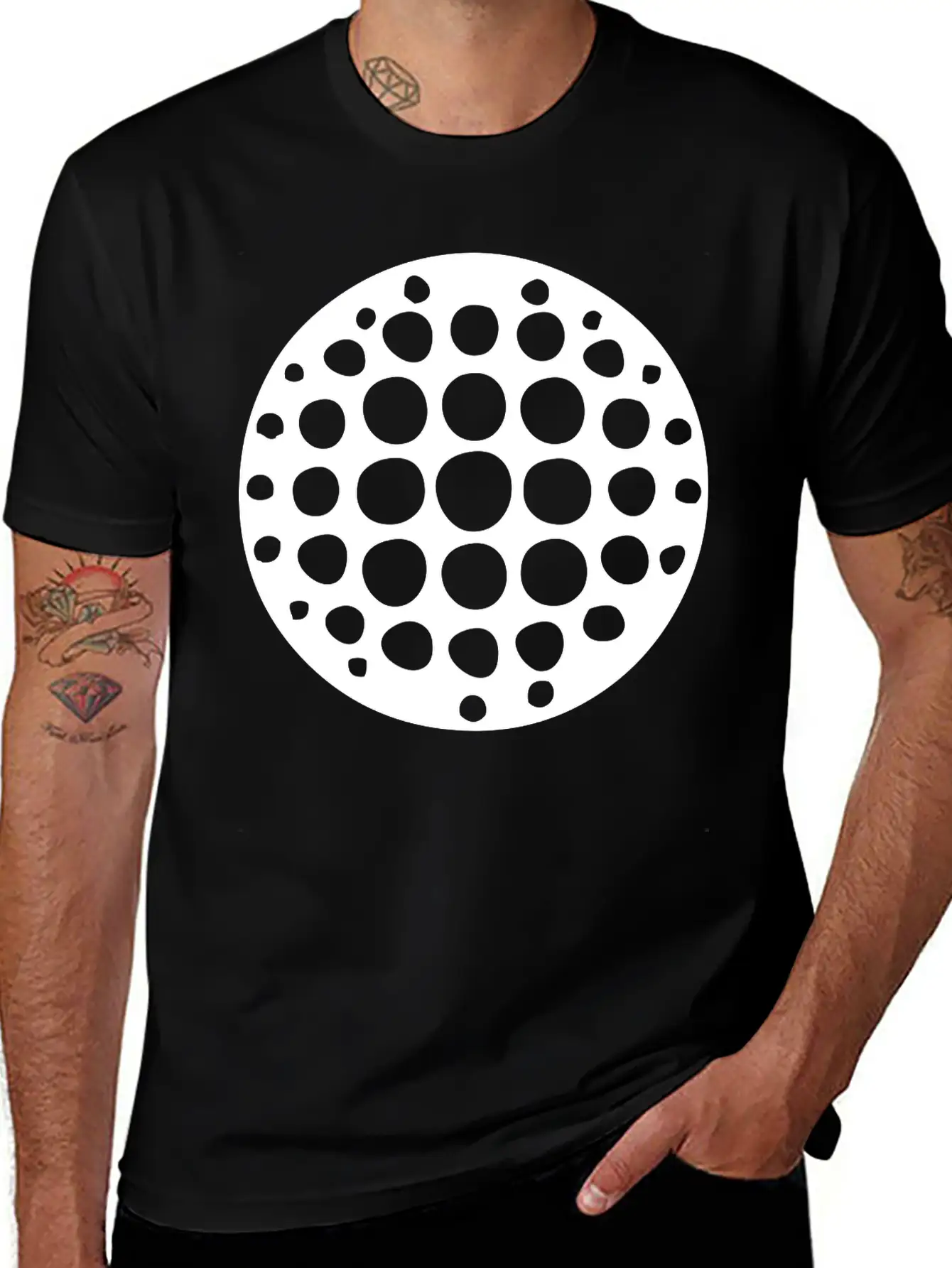 Disco Ball Breathable Soft Cotton T-Shirt – Timeless Casual Look