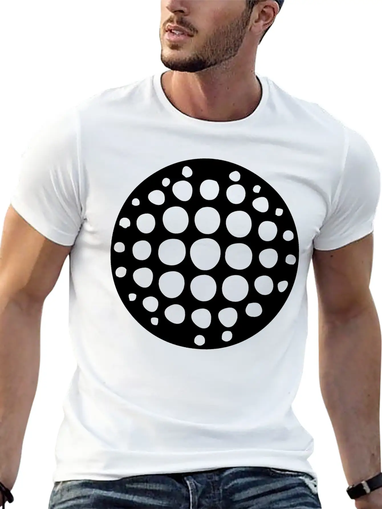 Disco Ball Breathable Soft Cotton T-Shirt – Timeless Casual Look