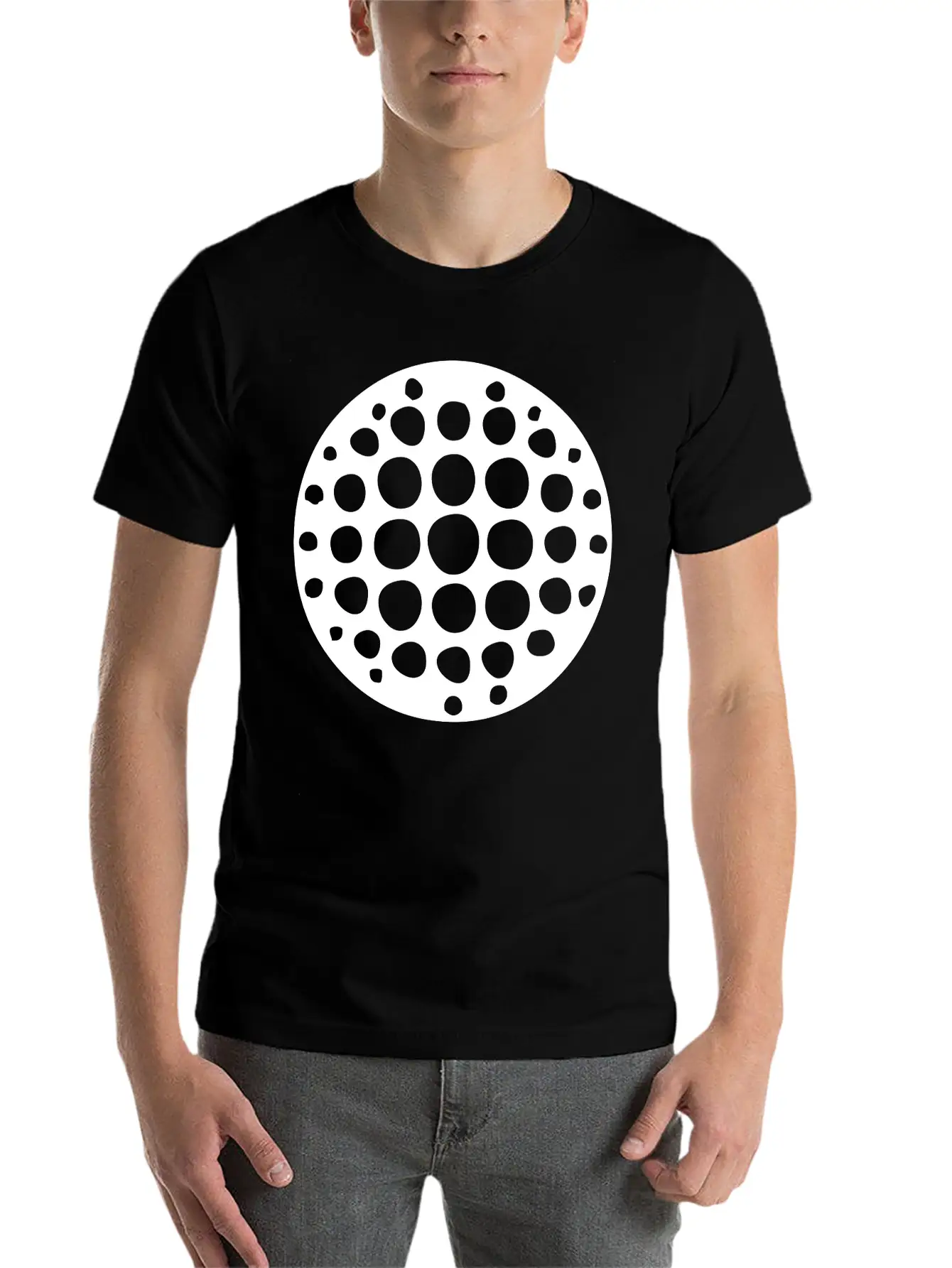Disco Ball Breathable Soft Cotton T-Shirt – Timeless Casual Look