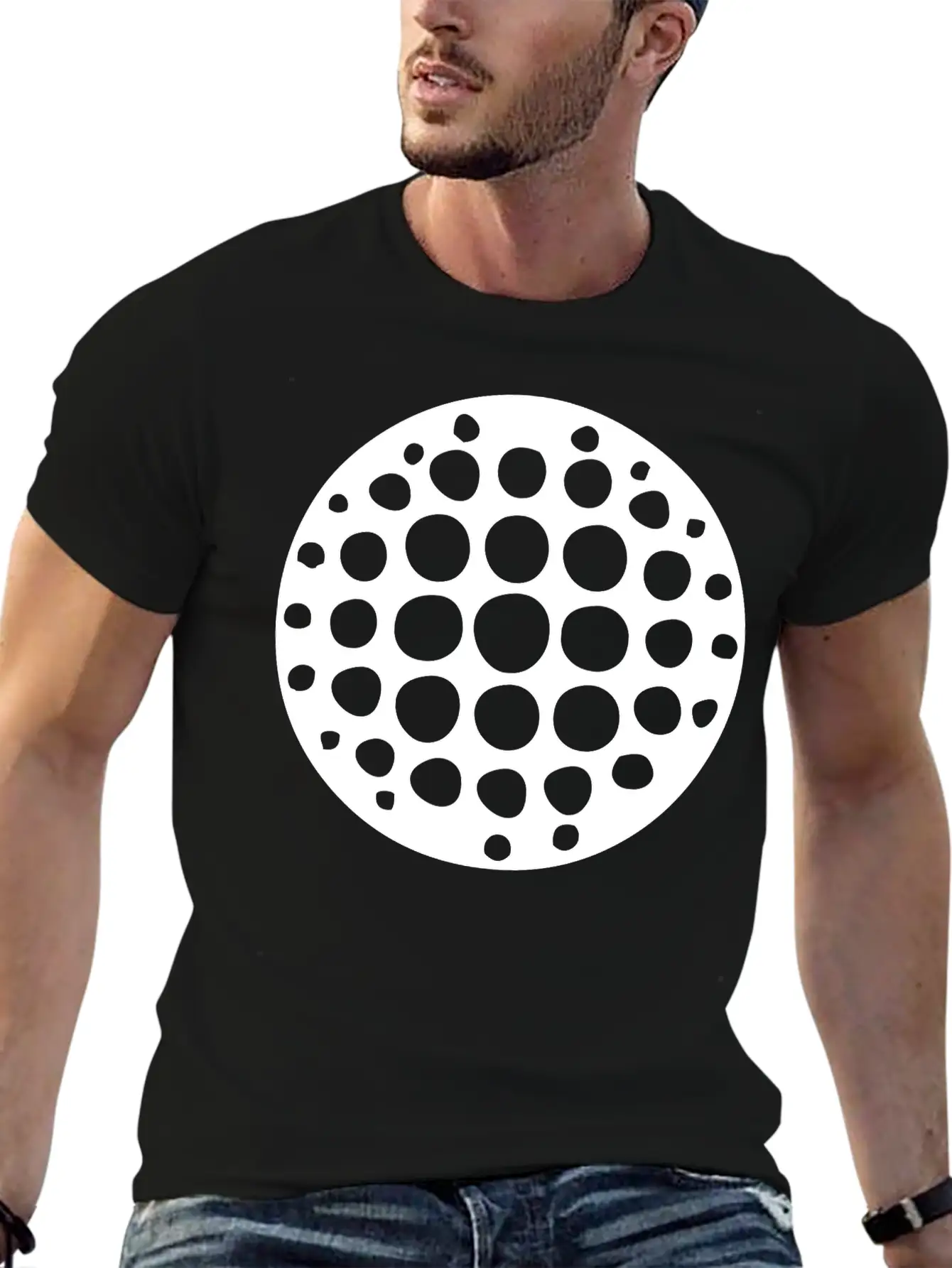 Disco Ball Breathable Soft Cotton T-Shirt – Timeless Casual Look