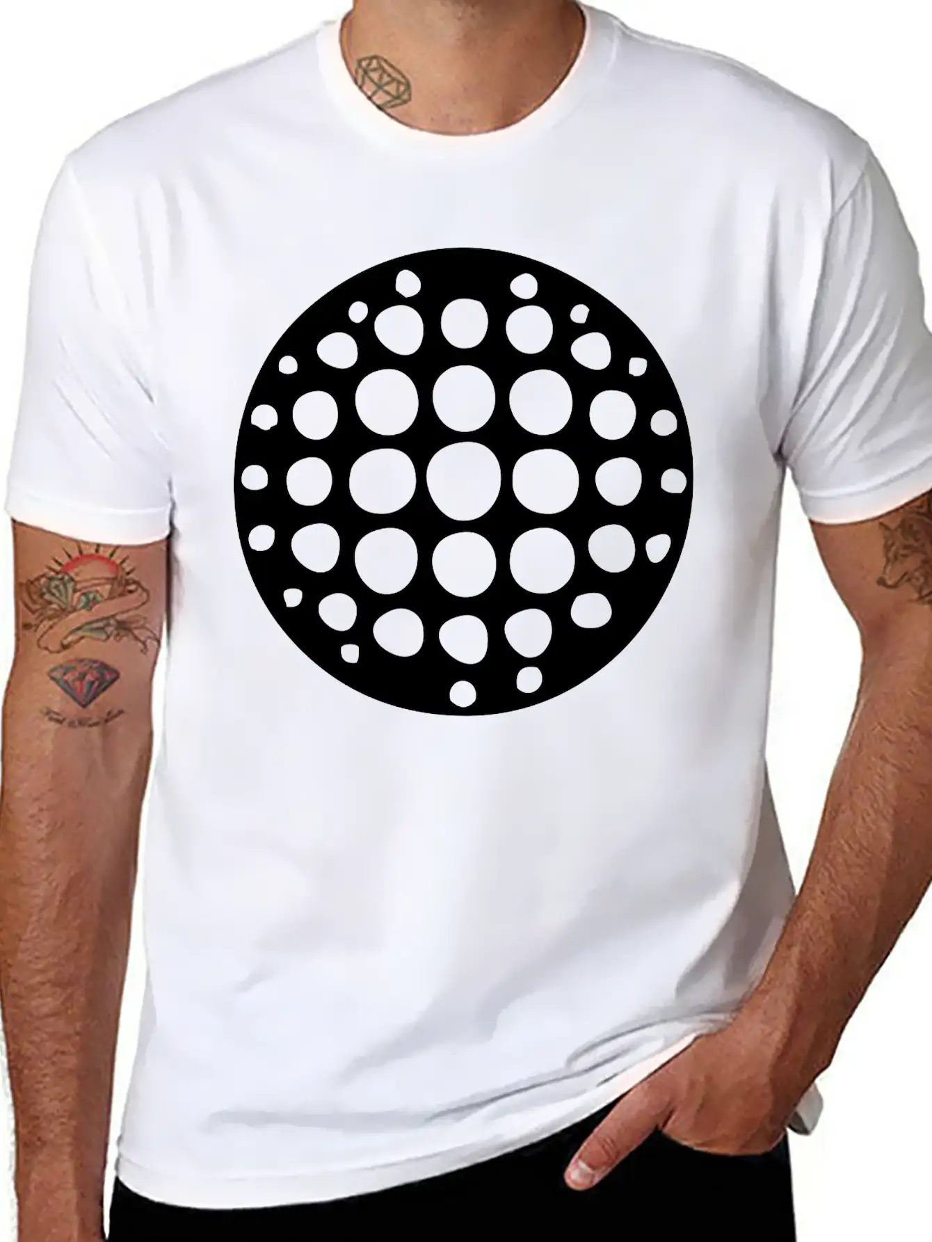 Disco Ball Breathable Soft Cotton T-Shirt – Timeless Casual Look