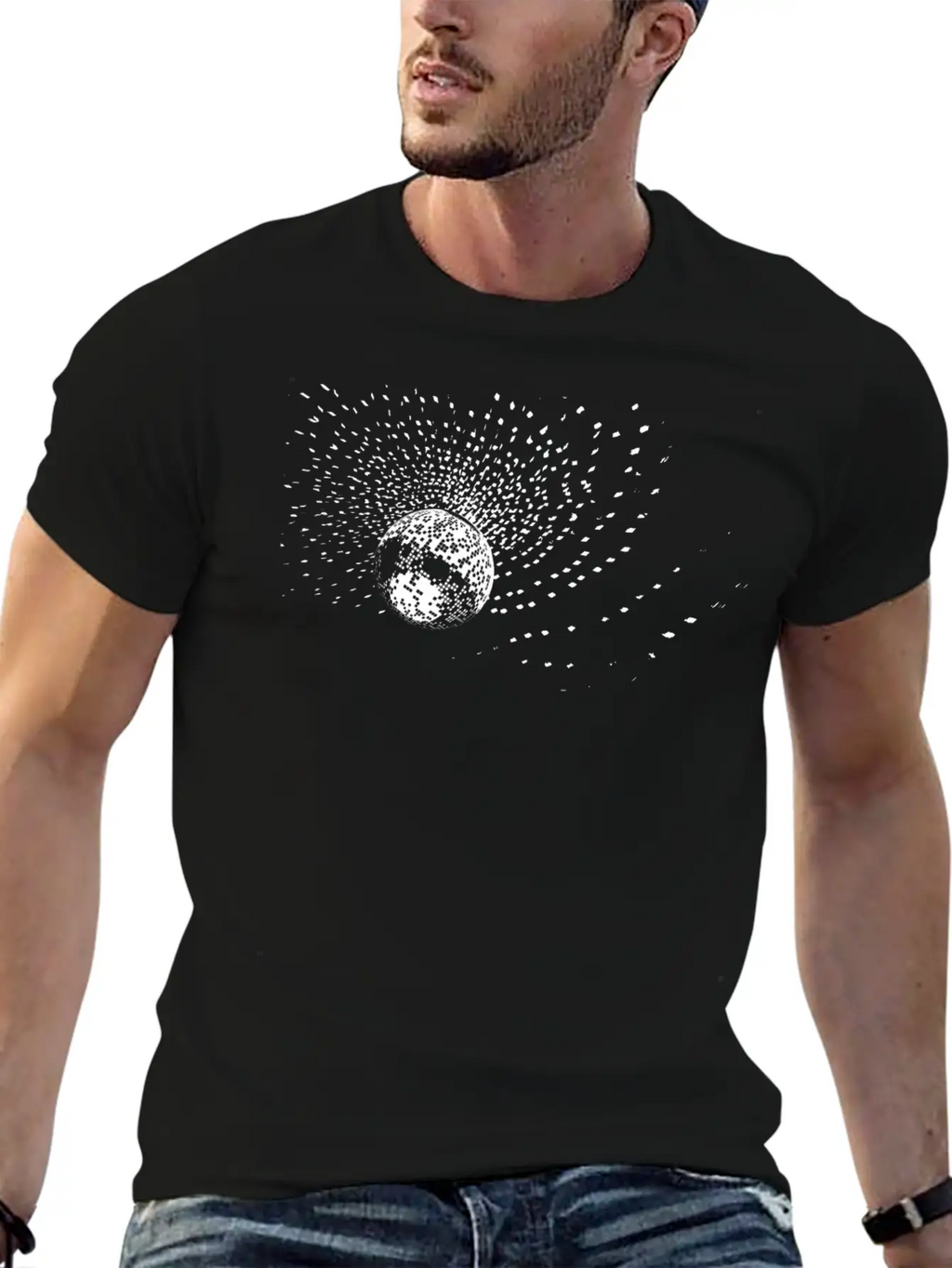 Disco Ball Stylish Everyday T-Shirt – Unisex Basic Cotton Tee