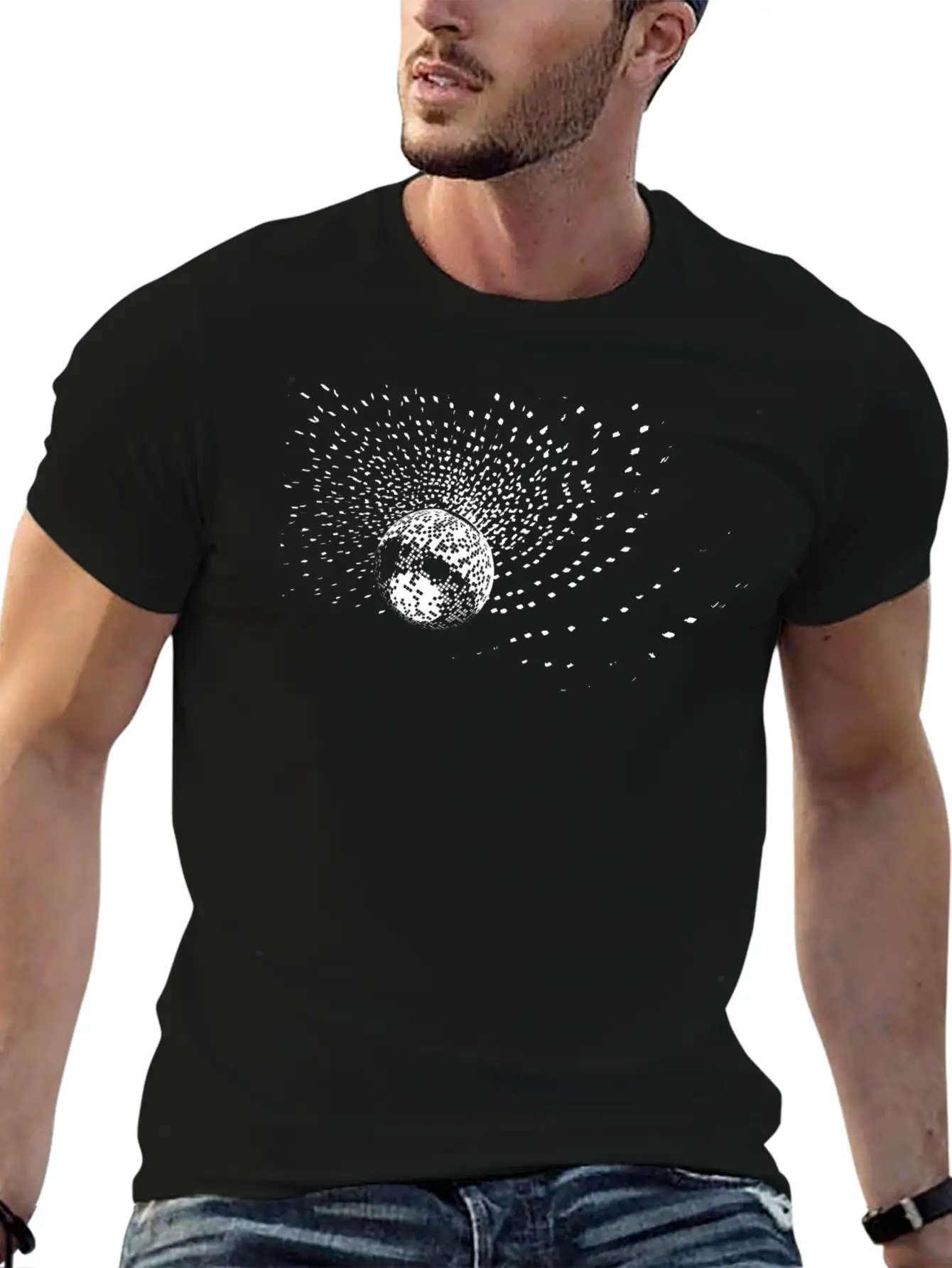 Disco Ball Stylish Everyday T-Shirt – Unisex Basic Cotton Tee