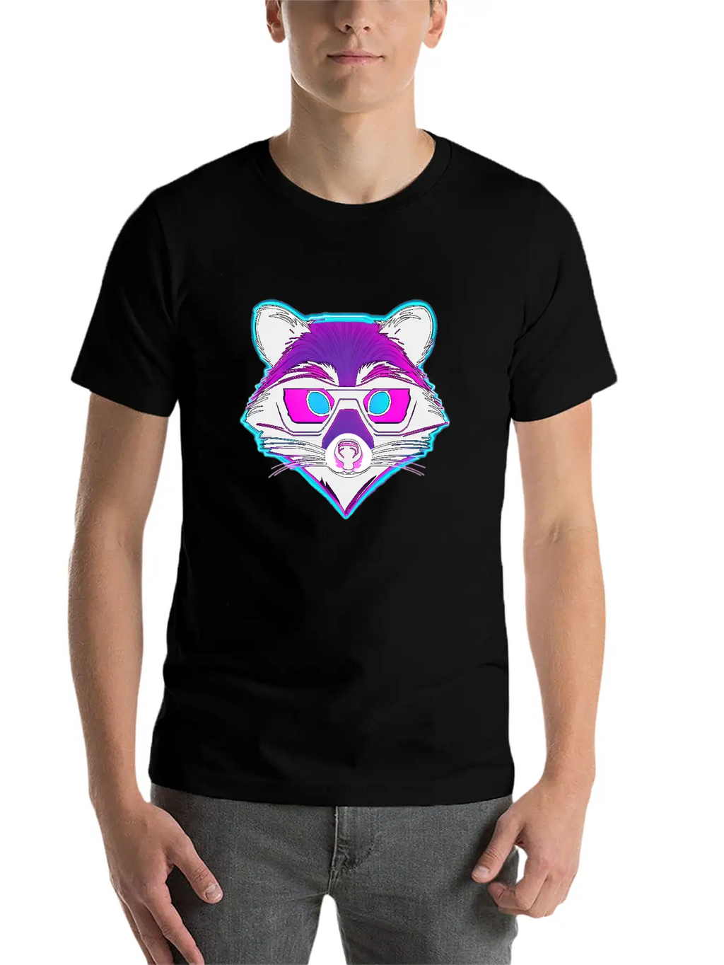 Disco Raccoon / Club / Nightlife / Animal / Dance Unisex Casual T-Shirt – Clean Design For Daily Comfort