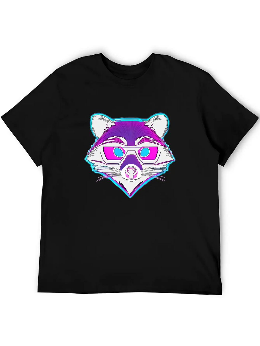 Disco Raccoon / Club / Nightlife / Animal / Dance Unisex Casual T-Shirt – Clean Design For Daily Comfort
