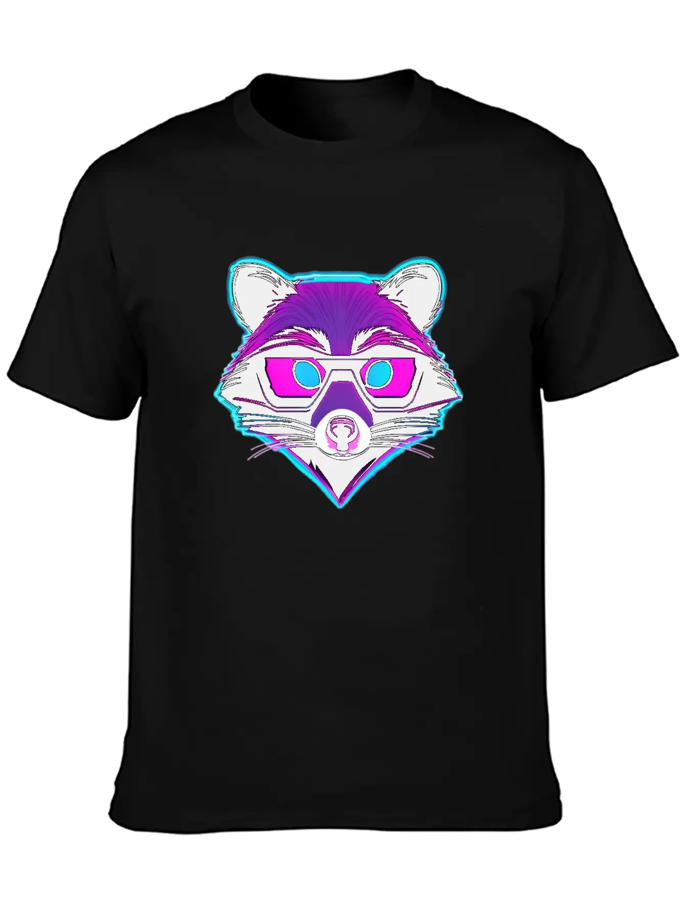 Disco Raccoon / Club / Nightlife / Animal / Dance Unisex Casual T-Shirt – Clean Design For Daily Comfort