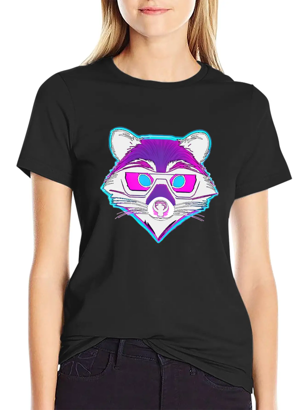 Disco Raccoon / Club / Nightlife / Animal / Dance Unisex Casual T-Shirt – Clean Design For Daily Comfort
