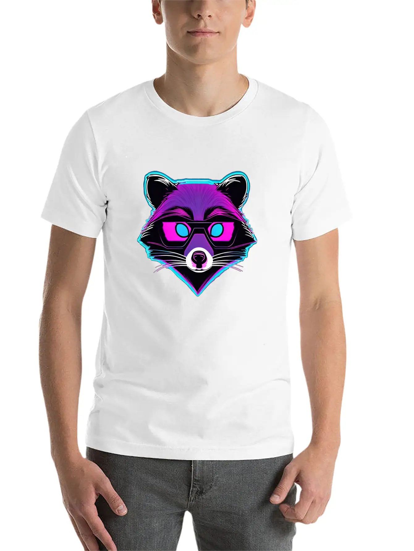 Disco Raccoon / Club / Nightlife / Animal / Dance Unisex Casual T-Shirt – Clean Design For Daily Comfort