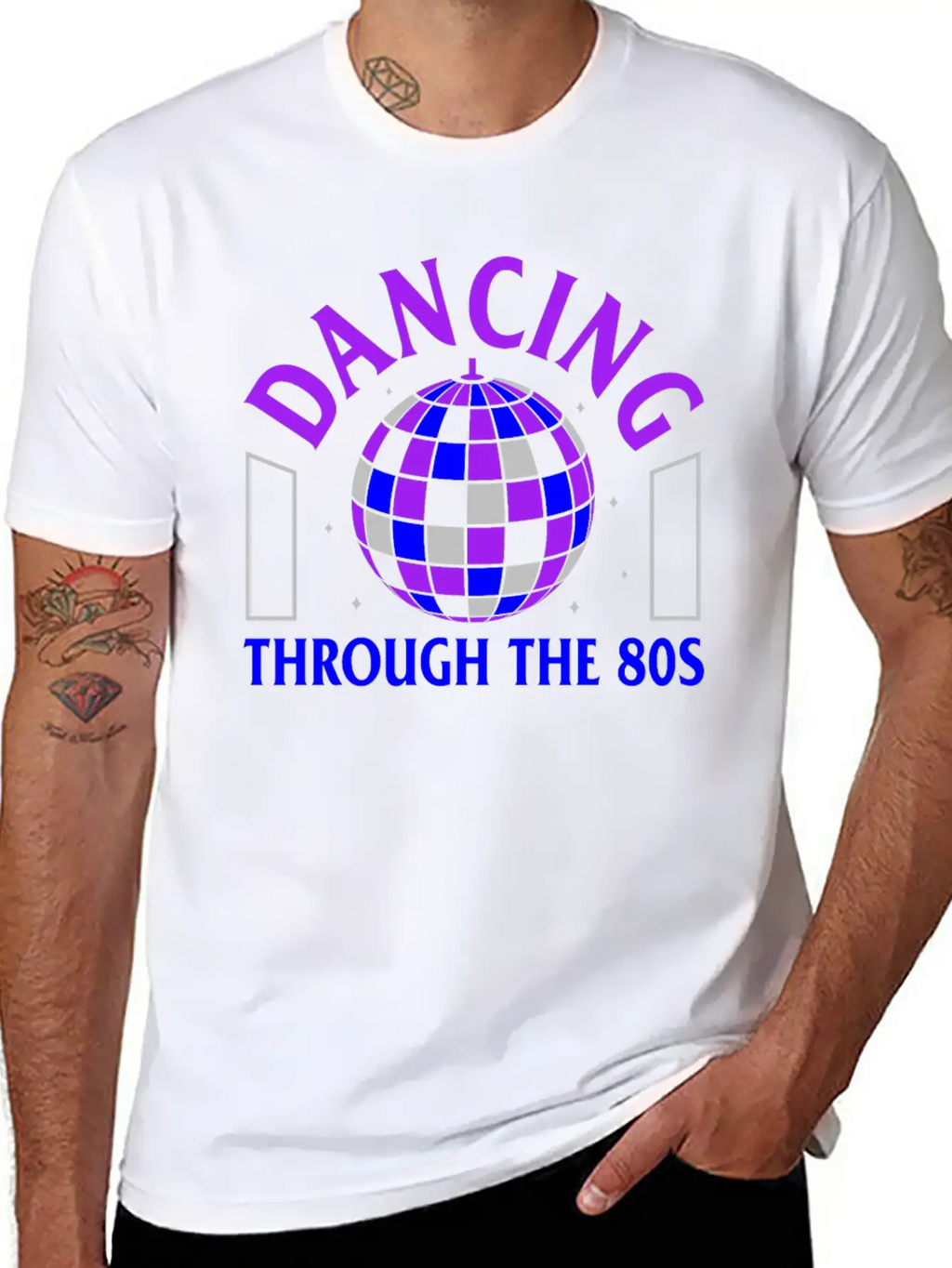 Disco Shirt, Dancing Through The 80's Tee, Gift Breathable Soft Cotton T-Shirt – Timeless Casual Look