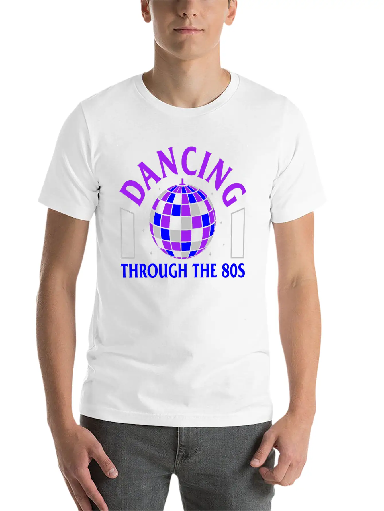 Disco Shirt, Dancing Through The 80's Tee, Gift Breathable Soft Cotton T-Shirt – Timeless Casual Look