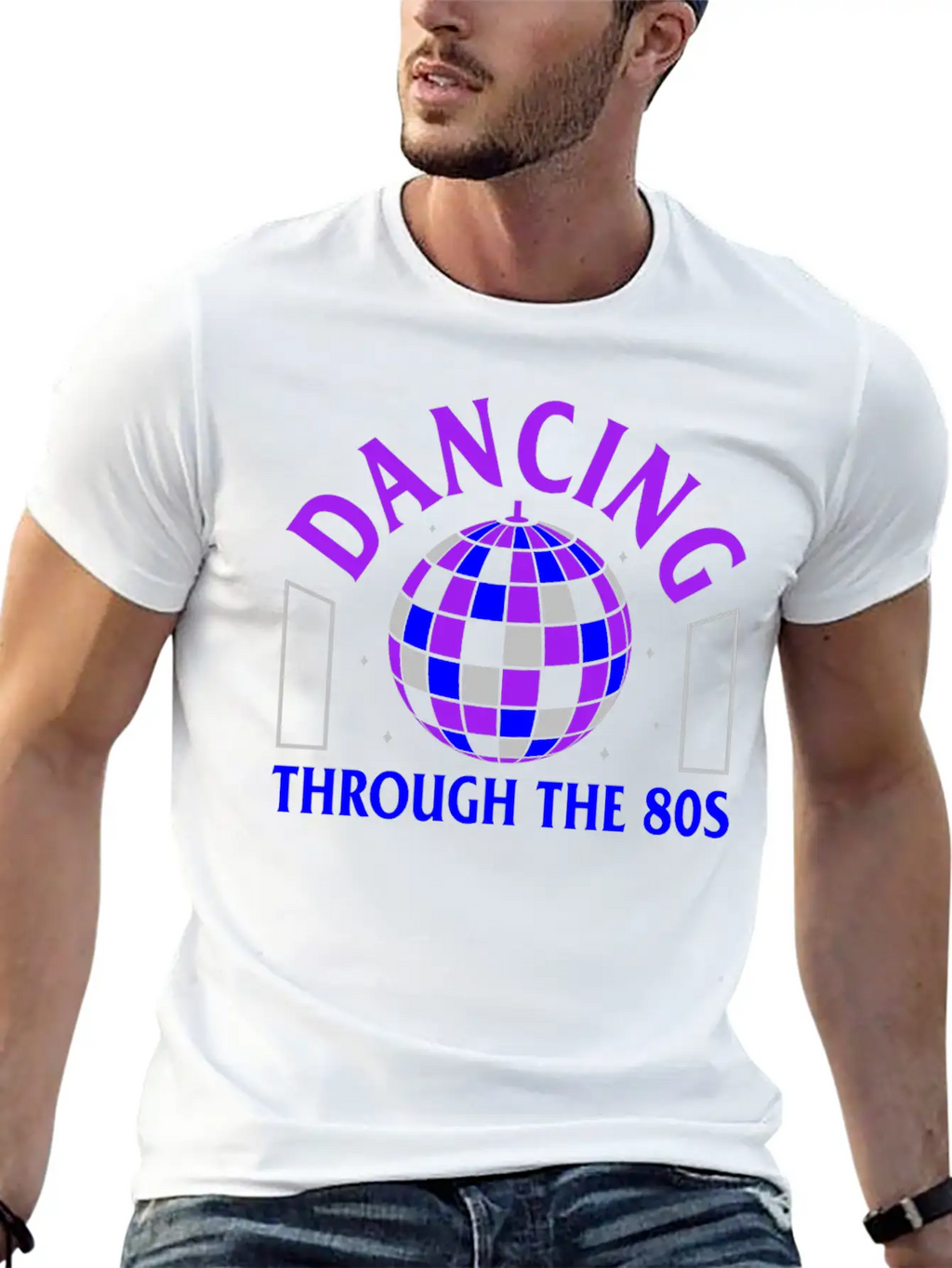 Disco Shirt, Dancing Through The 80's Tee, Gift Breathable Soft Cotton T-Shirt – Timeless Casual Look