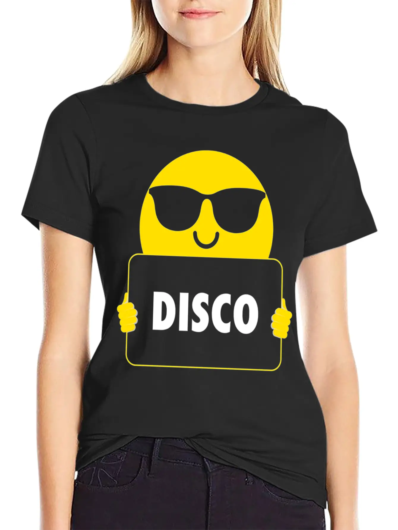 Disco Sunglasses Unisex Short Sleeve Soft Cotton T-Shirt – Casual Everyday Wear