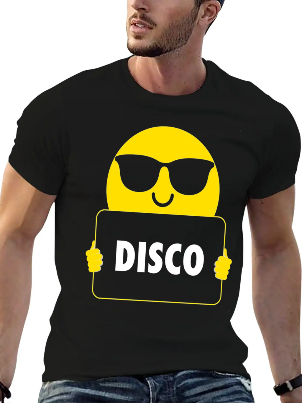 Disco Sunglasses Unisex Short Sleeve Soft Cotton T-Shirt – Casual Everyday Wear