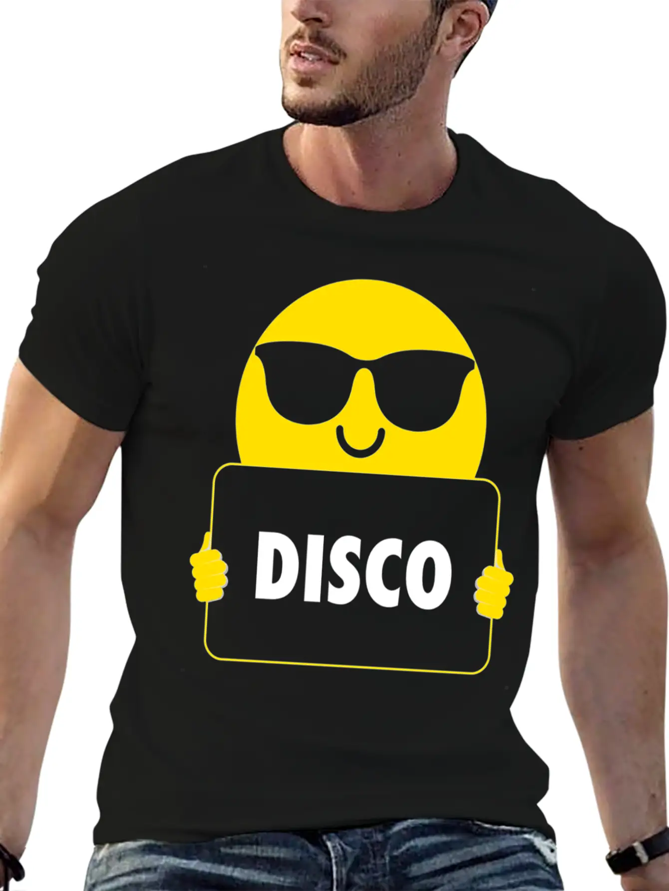 Disco Sunglasses Unisex Short Sleeve Soft Cotton T-Shirt – Casual Everyday Wear