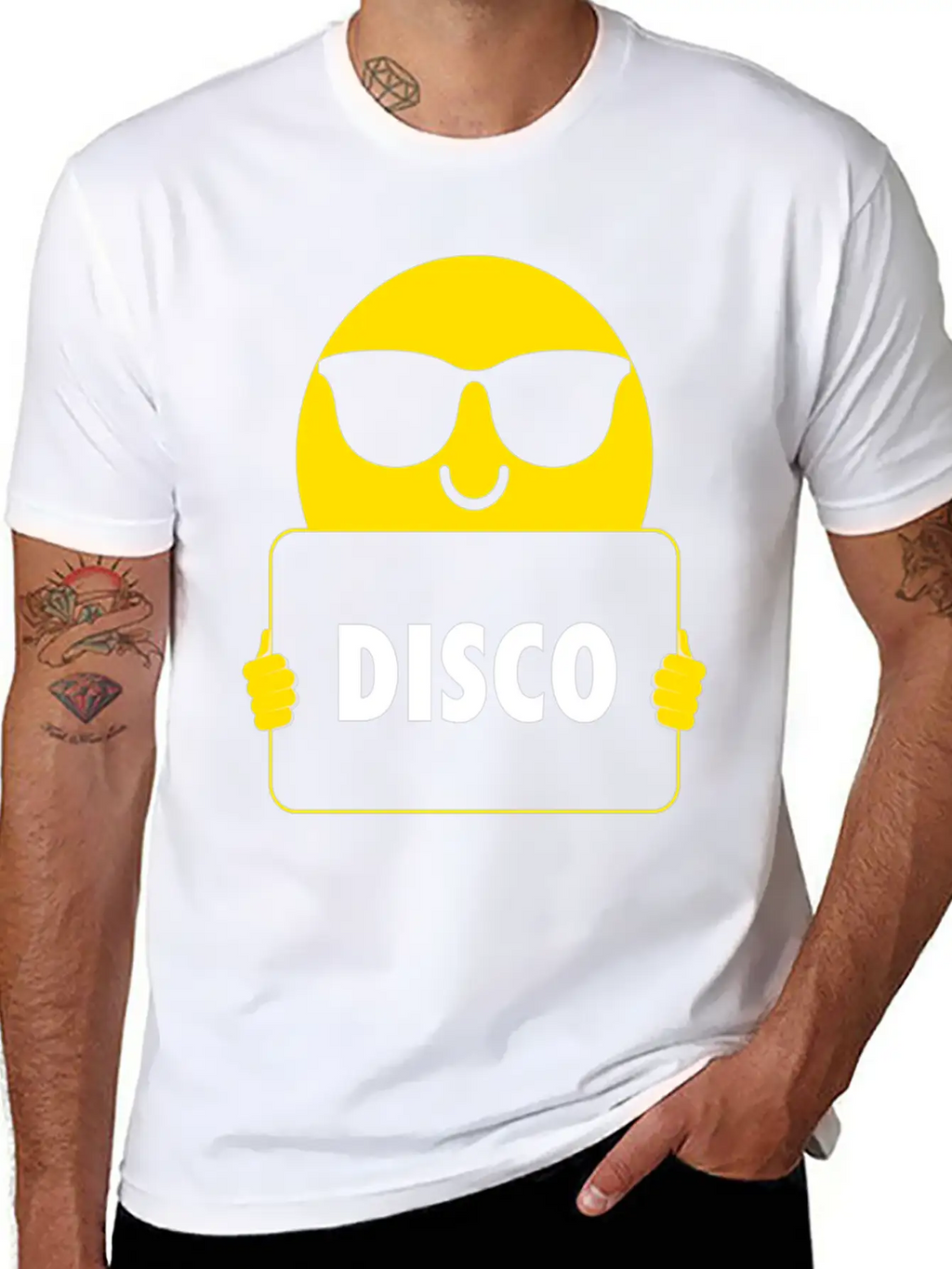 Disco Sunglasses Unisex Short Sleeve Soft Cotton T-Shirt – Casual Everyday Wear