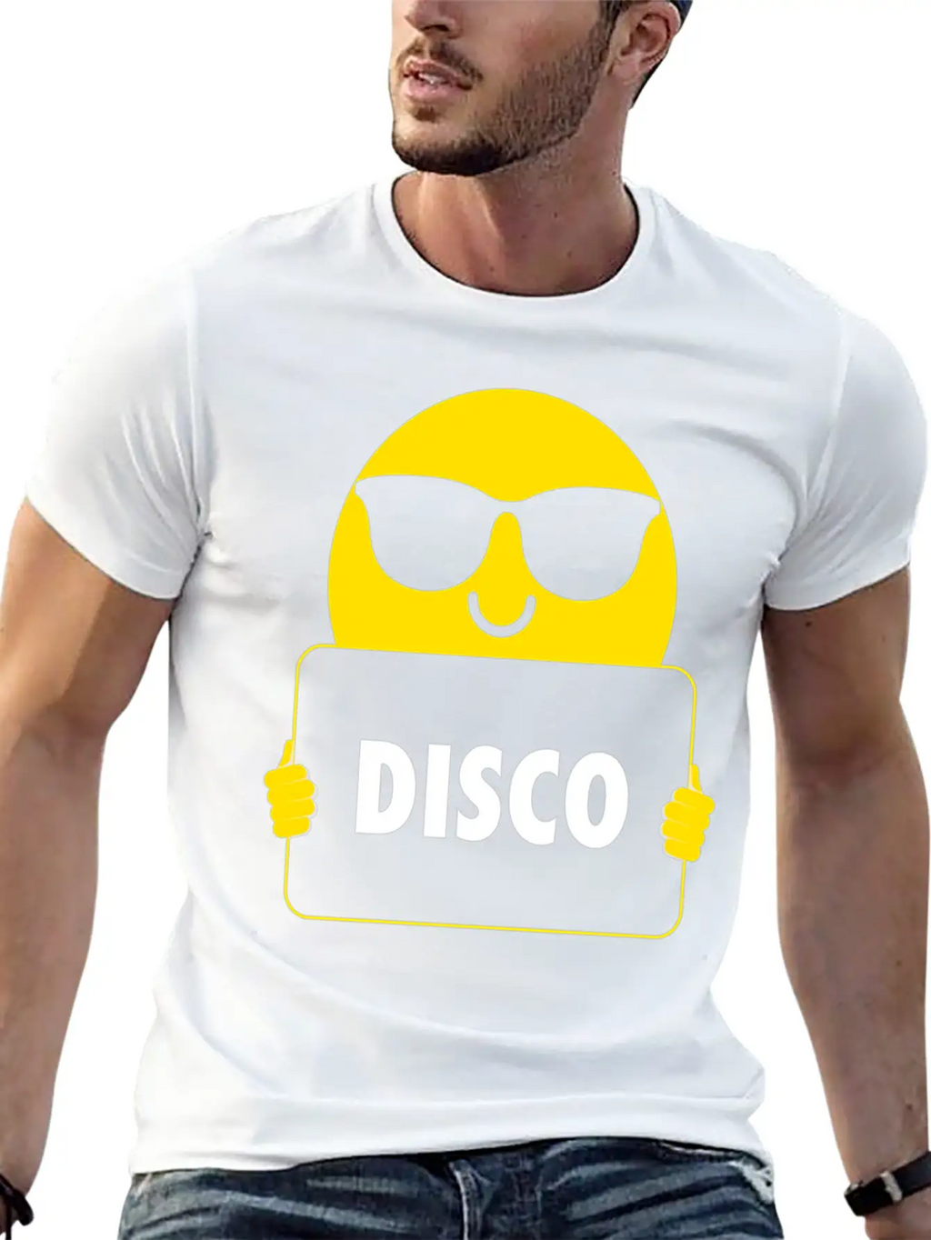 Disco Sunglasses Unisex Short Sleeve Soft Cotton T-Shirt – Casual Everyday Wear
