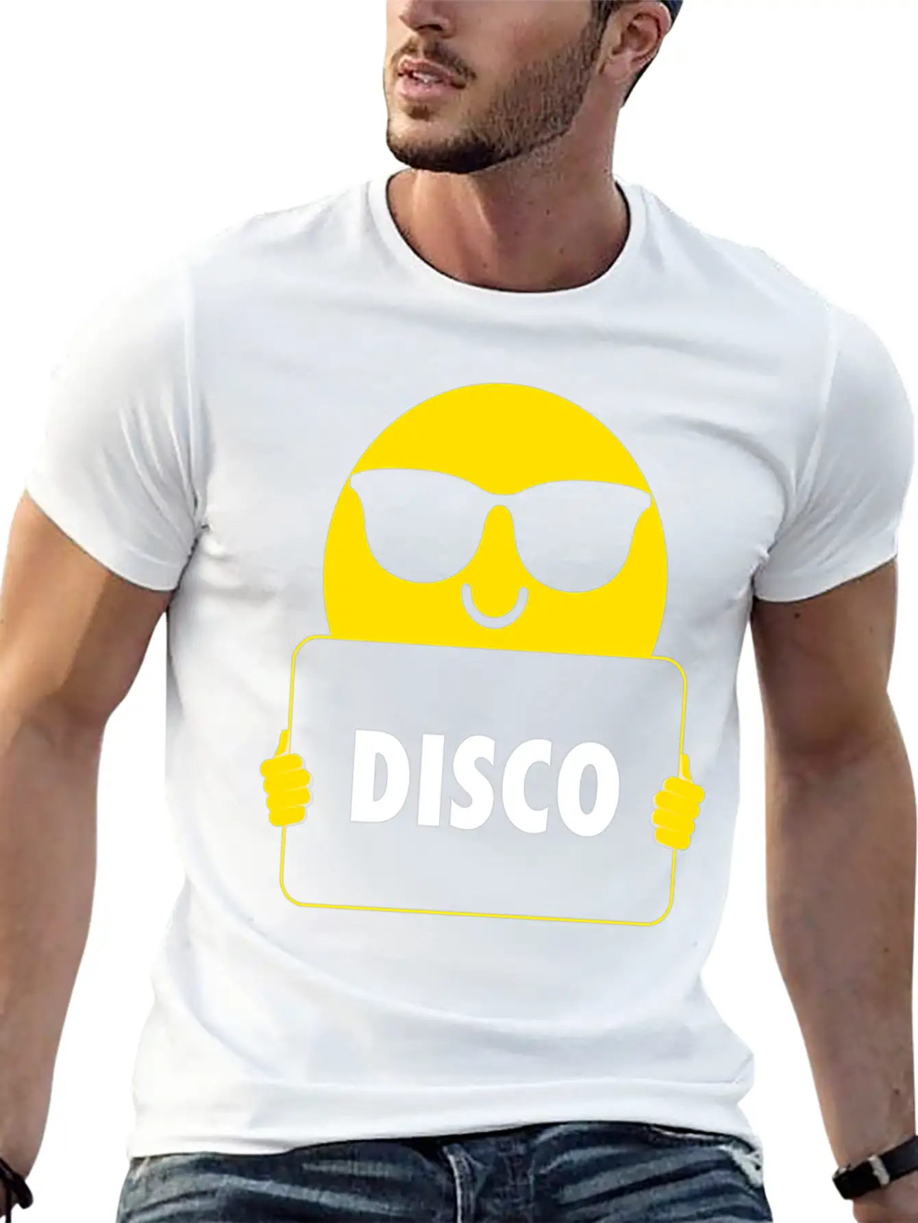 Disco Sunglasses Unisex Short Sleeve Soft Cotton T-Shirt – Casual Everyday Wear