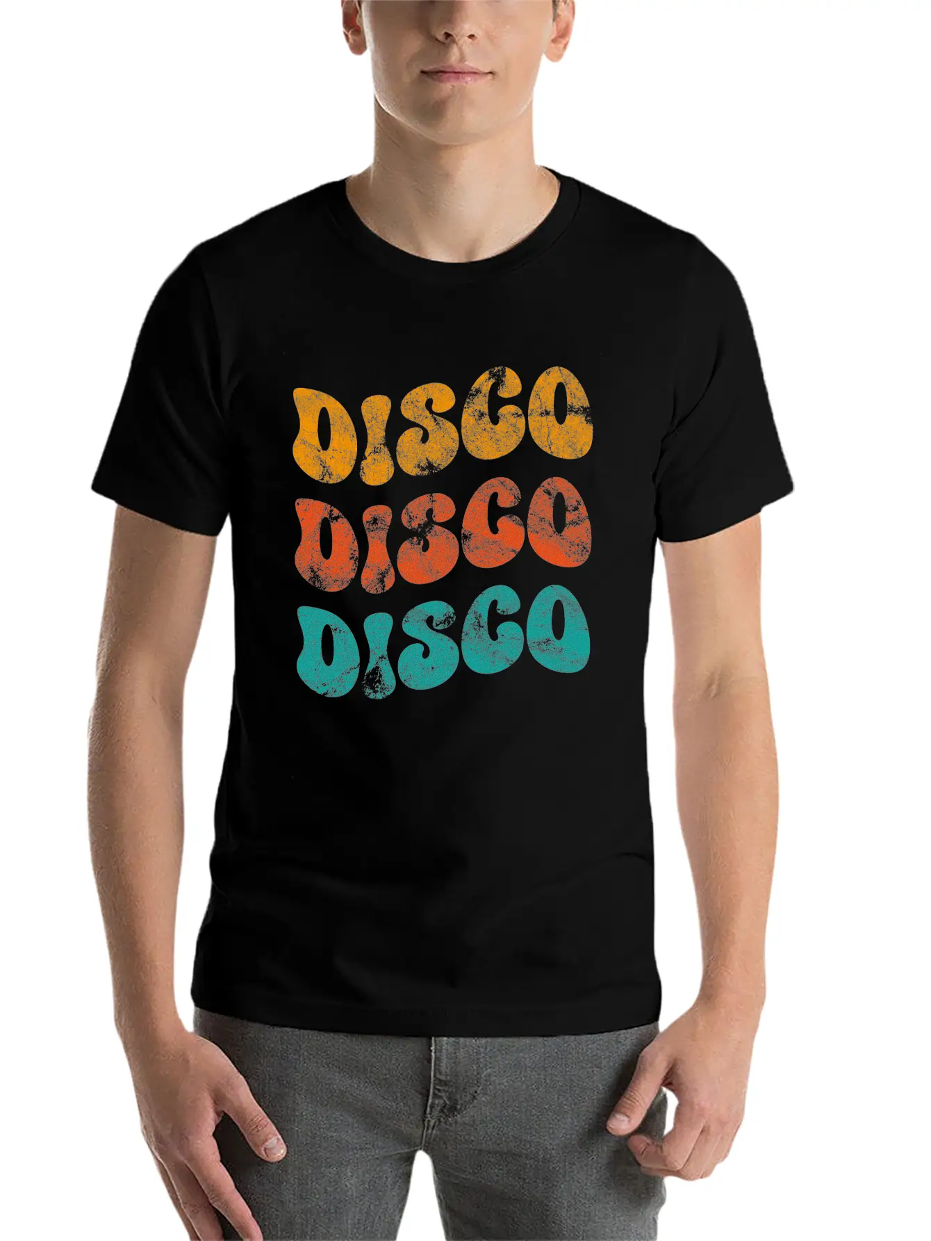 Disco Vintage Unisex Casual T-Shirt – Clean Design For Daily Comfort