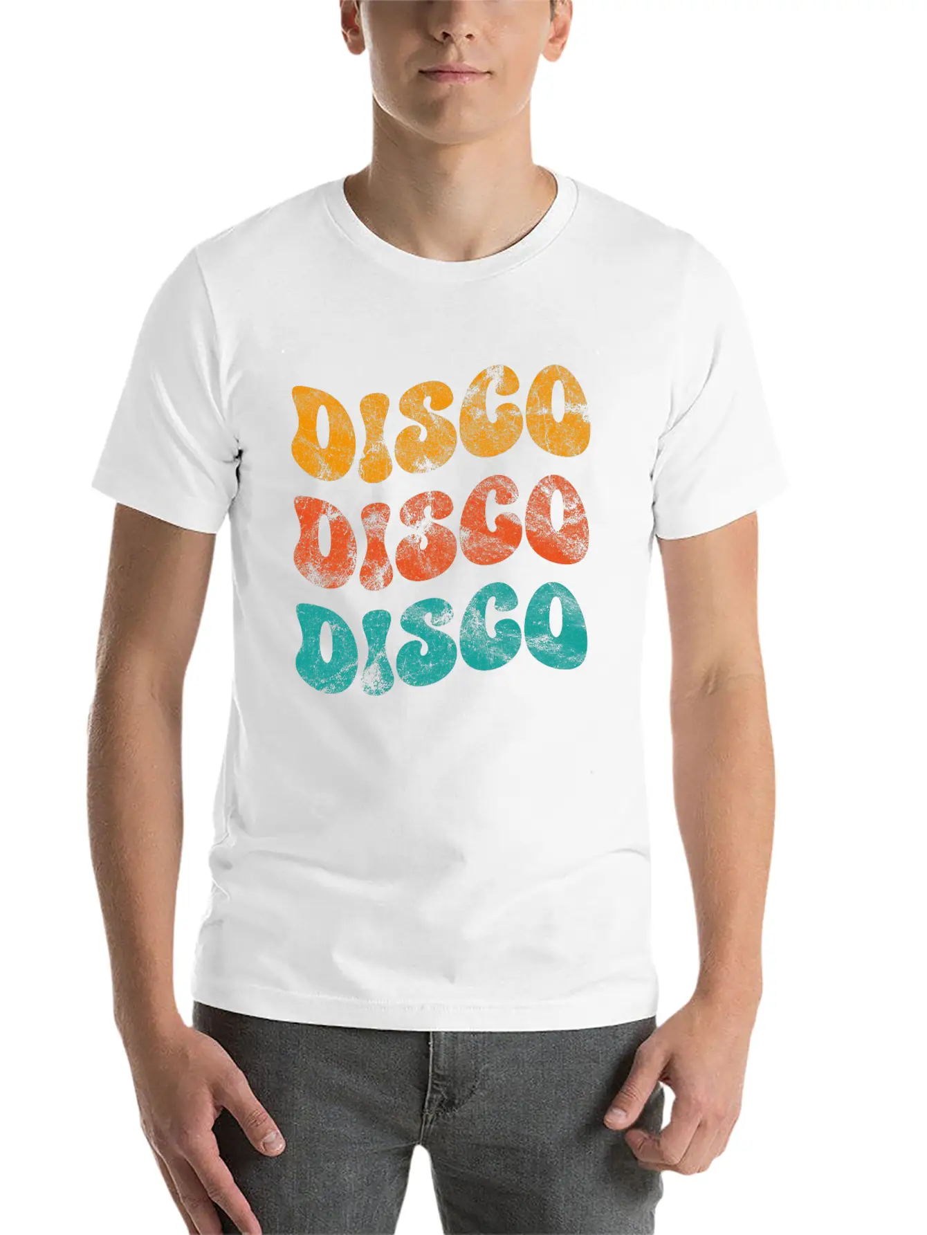Disco Vintage Unisex Casual T-Shirt – Clean Design For Daily Comfort