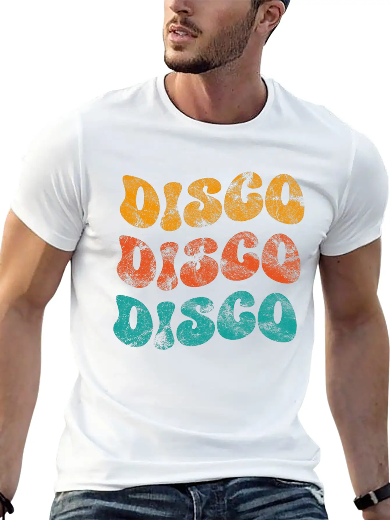 Disco Vintage Unisex Casual T-Shirt – Clean Design For Daily Comfort