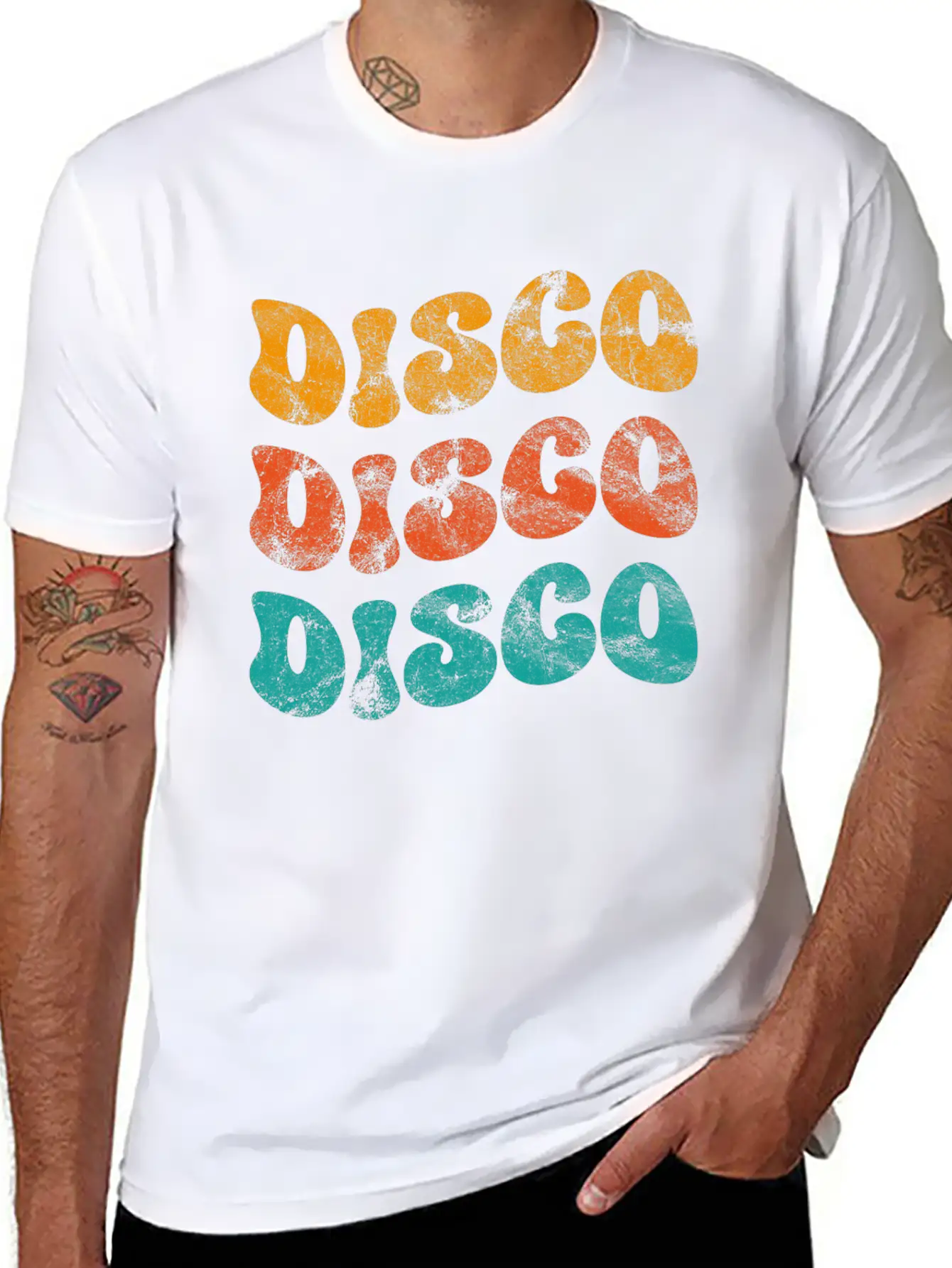 Disco Vintage Unisex Casual T-Shirt – Clean Design For Daily Comfort