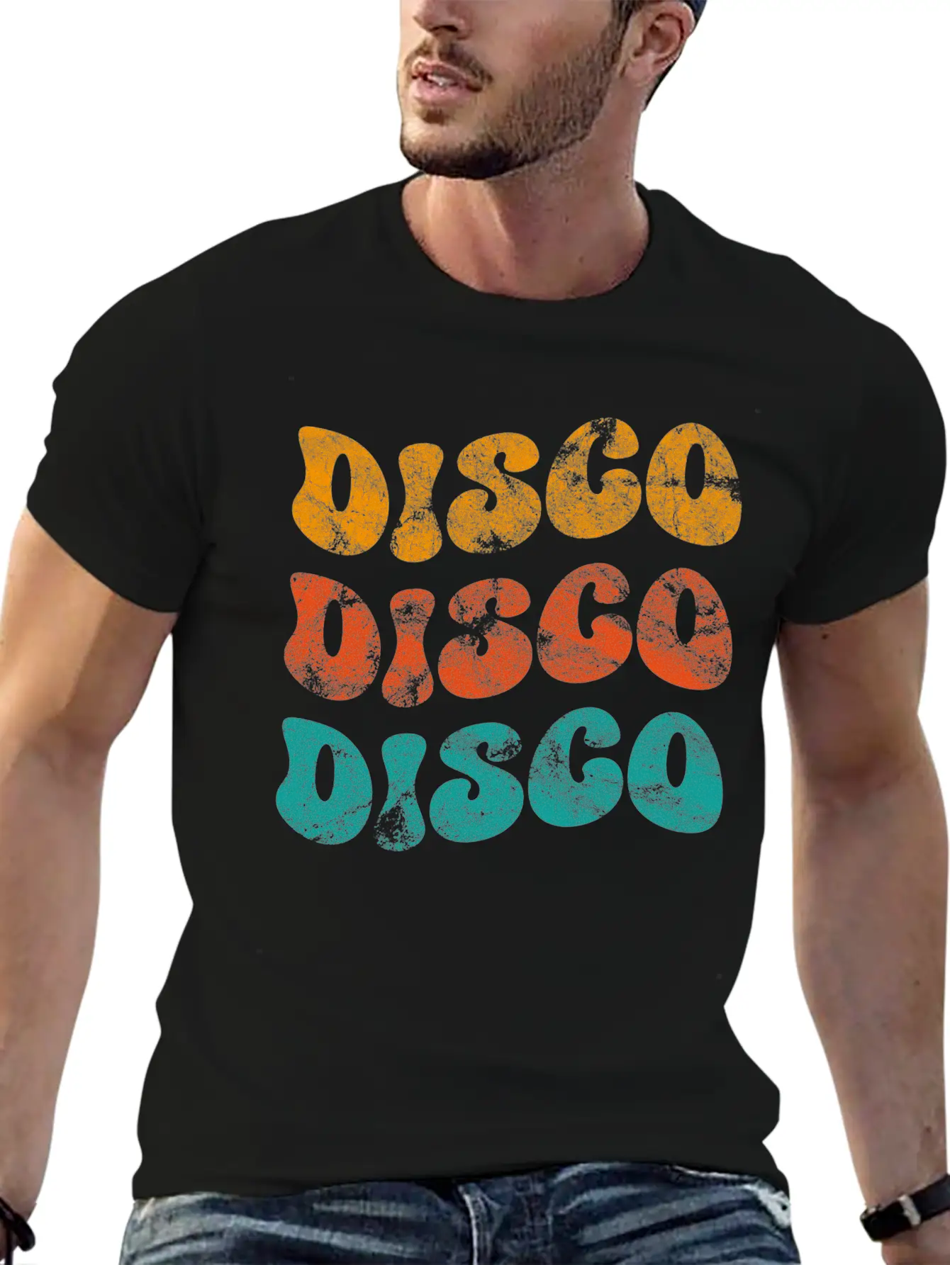 Disco Vintage Unisex Casual T-Shirt – Clean Design For Daily Comfort